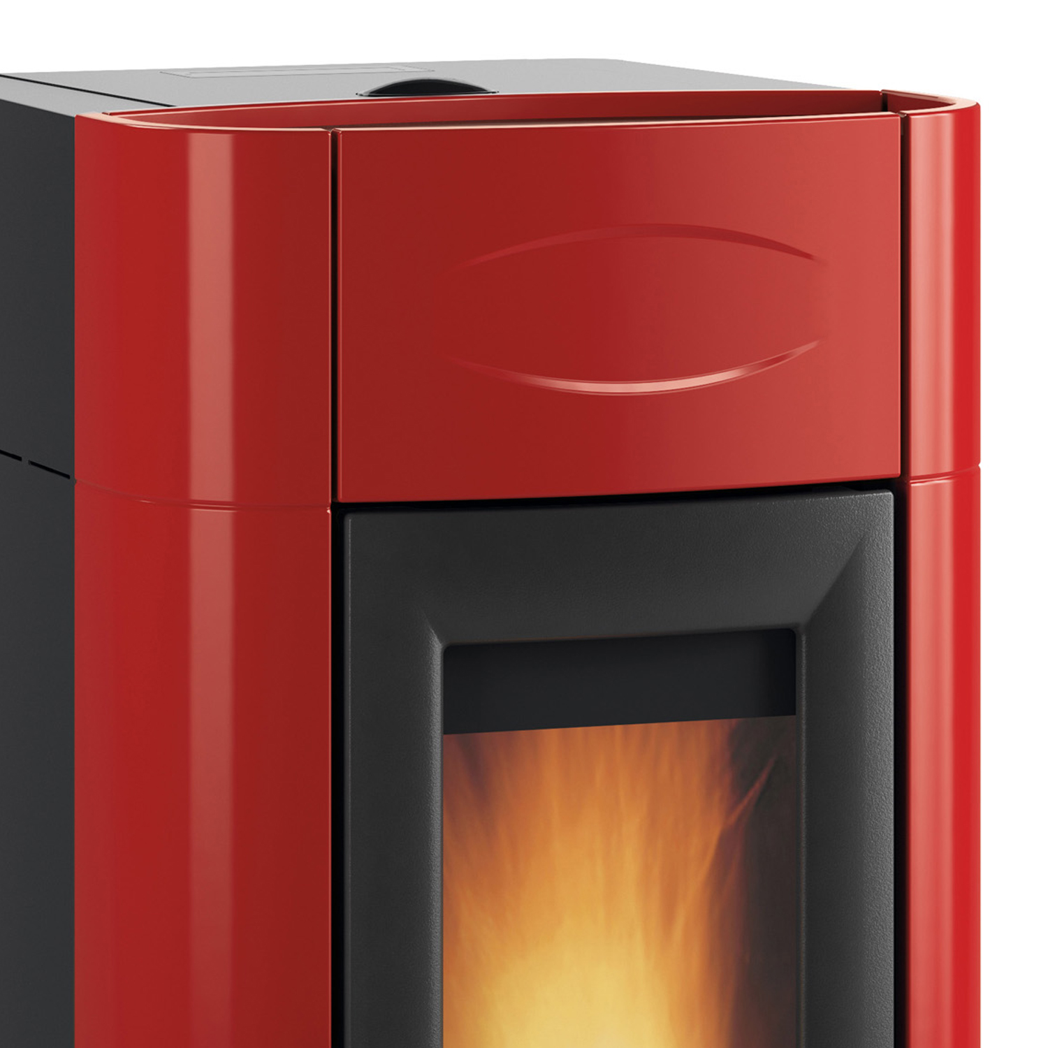 Extraflame Evolution Line Isidora Idro H20 wasserführender Pelletofen Bordeaux