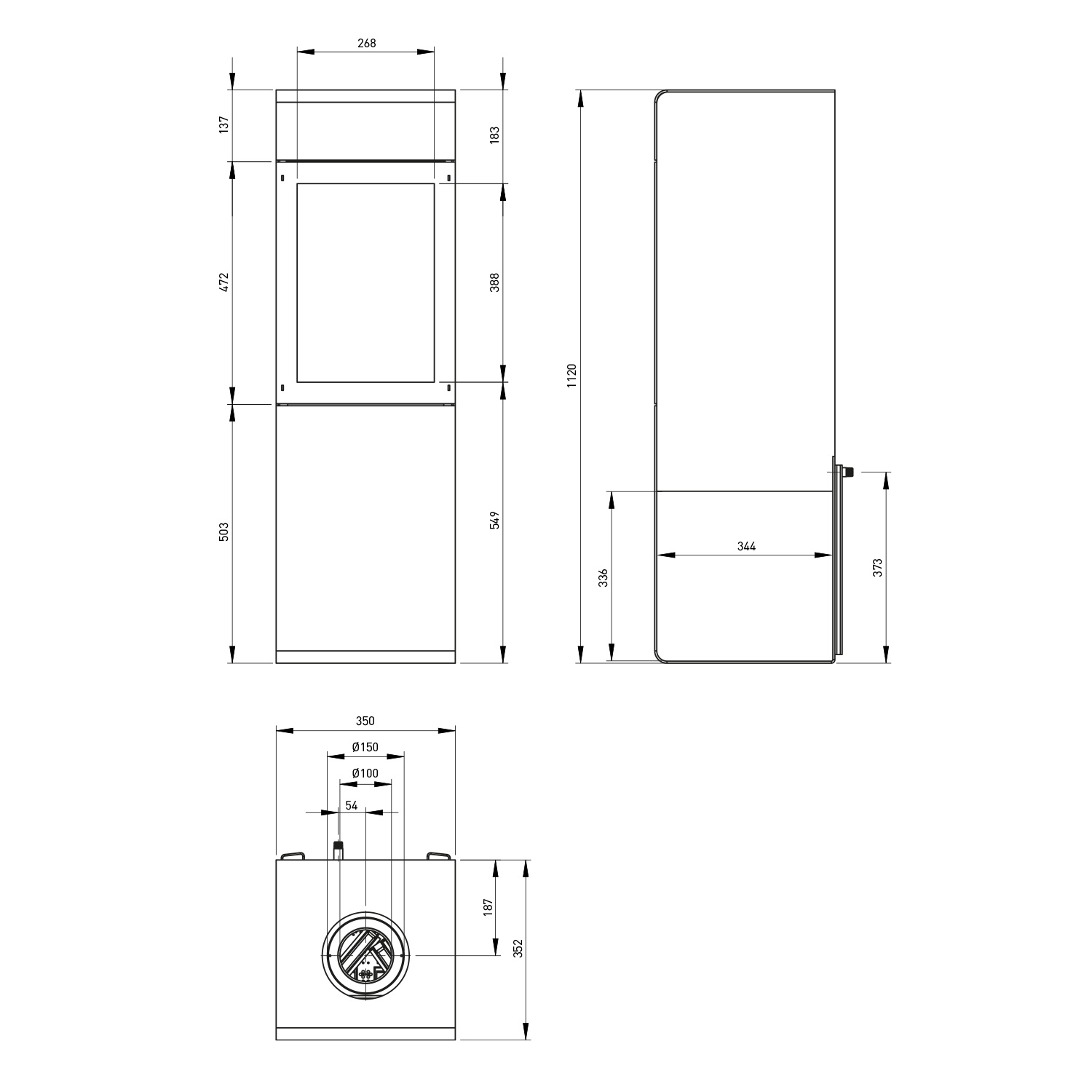 Trimline Fires Trimline Zircon Gas-Kaminofen G25