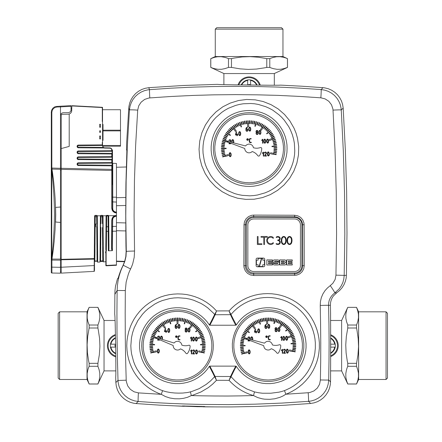 ESBE LTC 361 60°C Rücklaufanhebungsgruppe inkl. Hocheffizienzpumpe 6 m