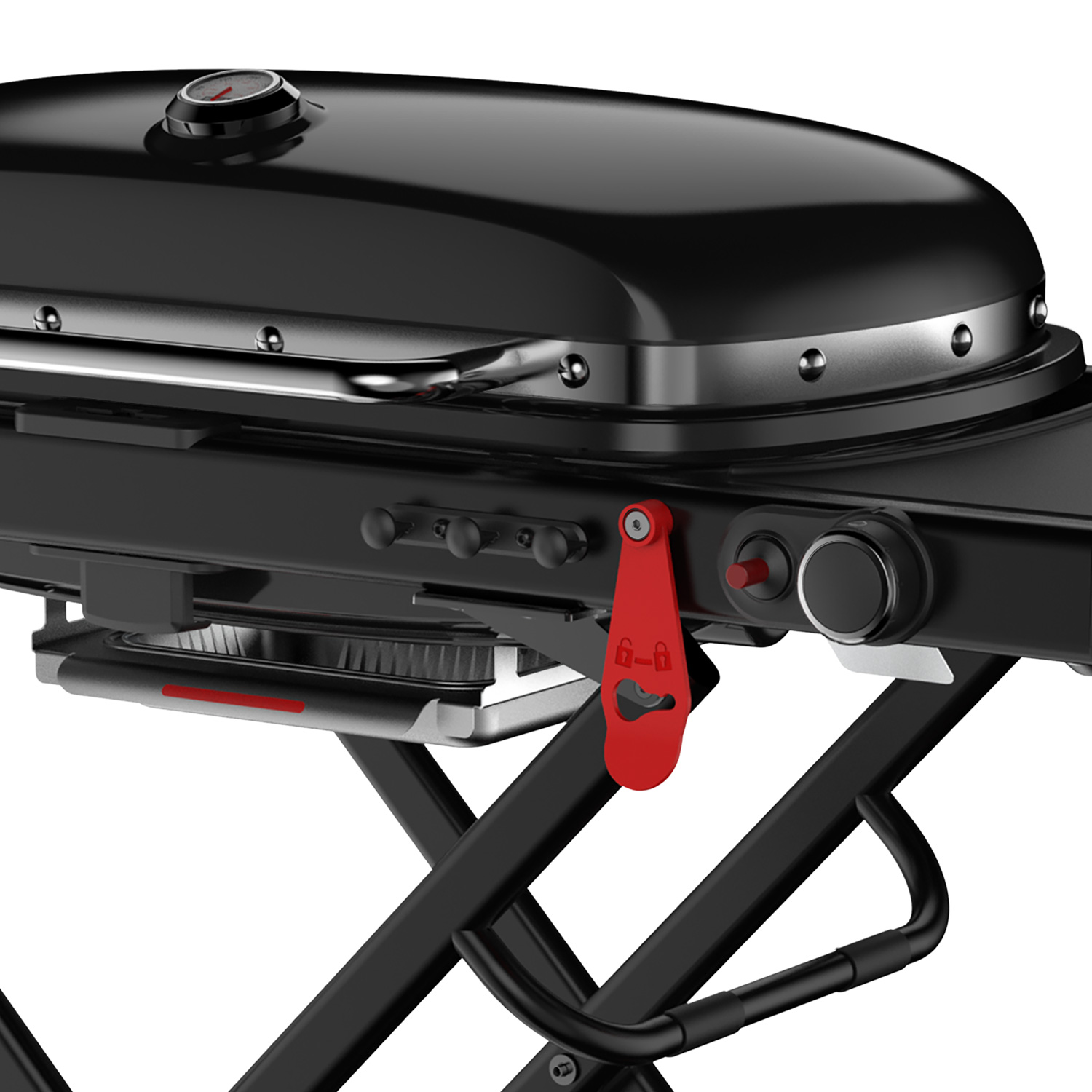 Weber Traveler Stealth Edition Gasgrill Schwarz