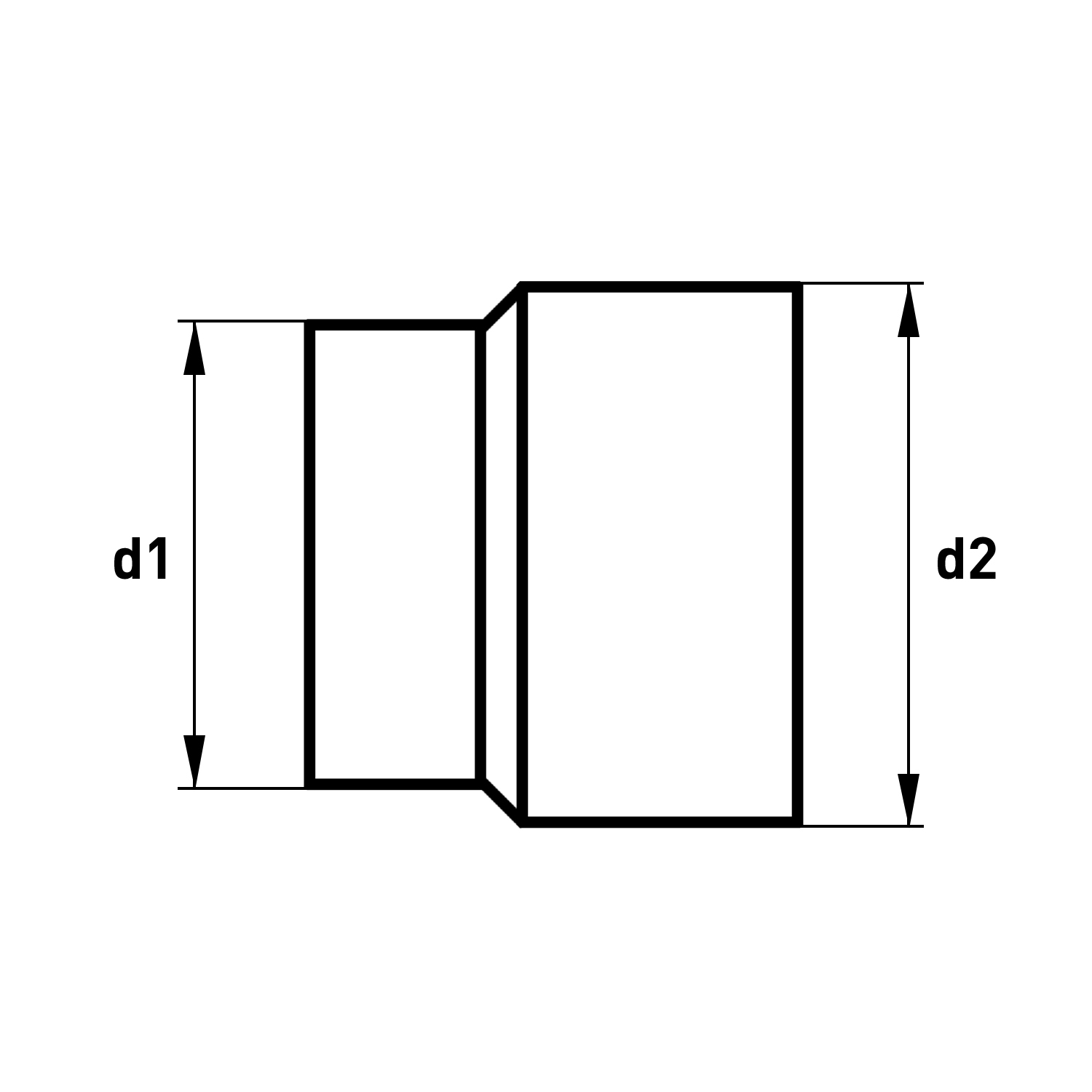 Raik Rauchrohr / Ofenrohr Erweiterung 160mm - 200mm gussgrau