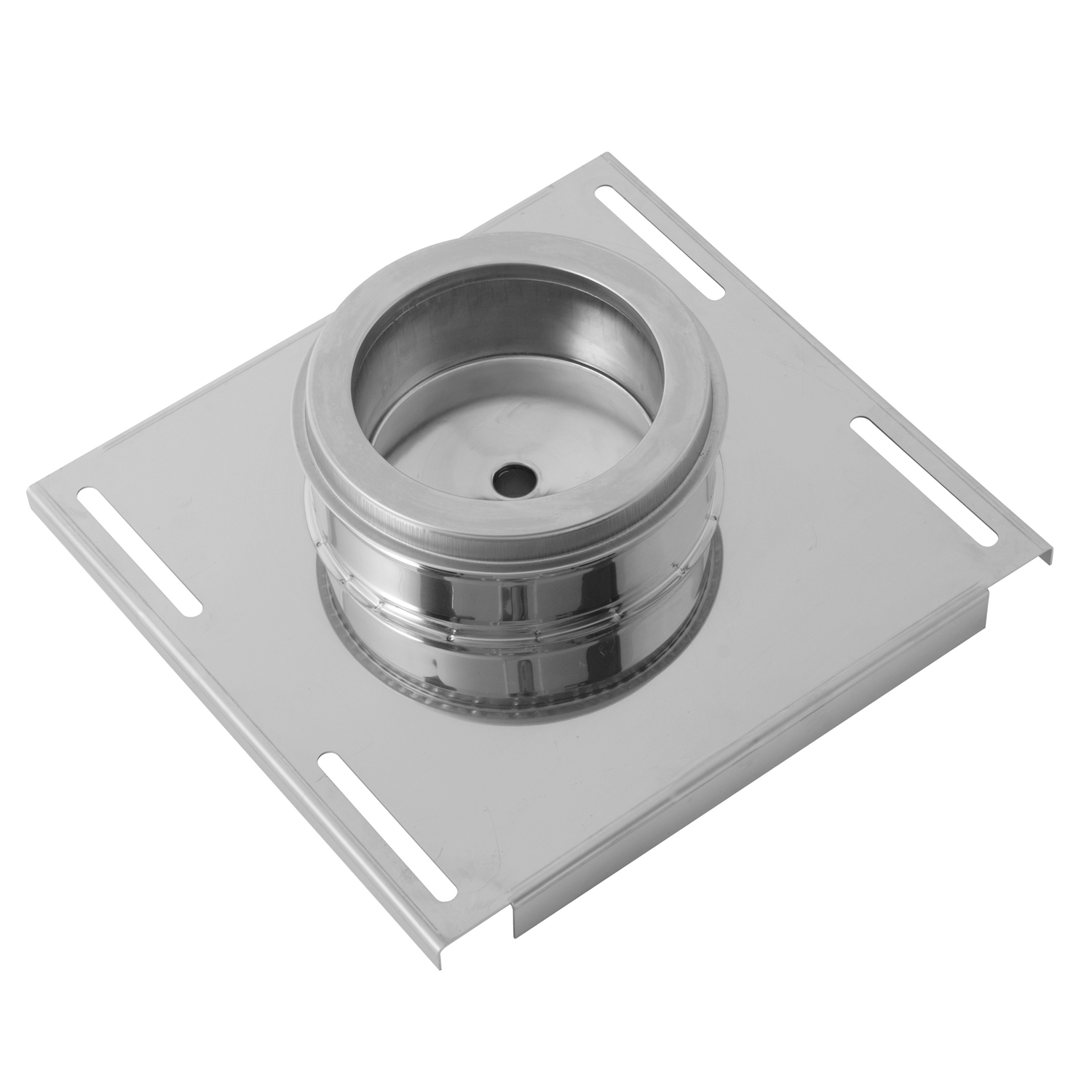 Opsinox Edelstahlschornstein 150mm Wandkonsole m. Kondensatabl. MSDC-D