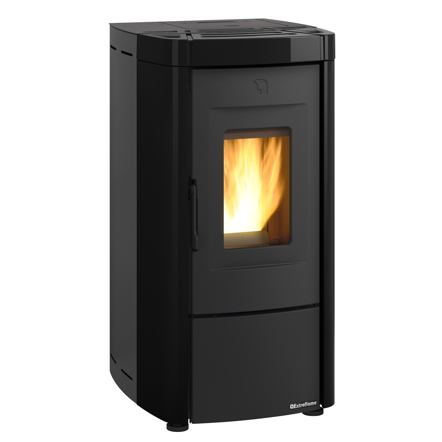 Extraflame Evolution Line Moira EVO Pelletofen Stahl Schwarz