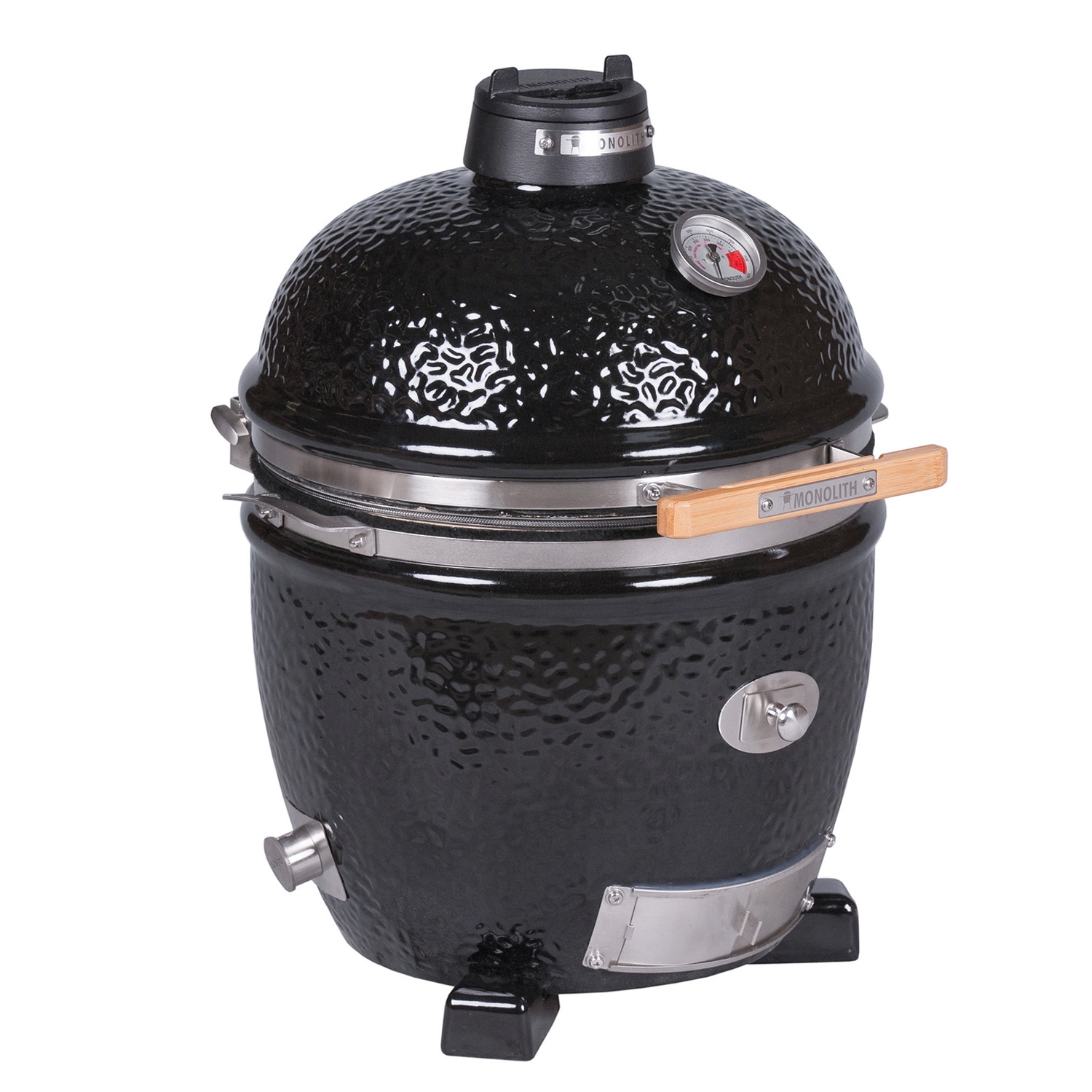 MONOLITH JUNIOR Keramikgrill PRO-Serie 2.0 Schwarz