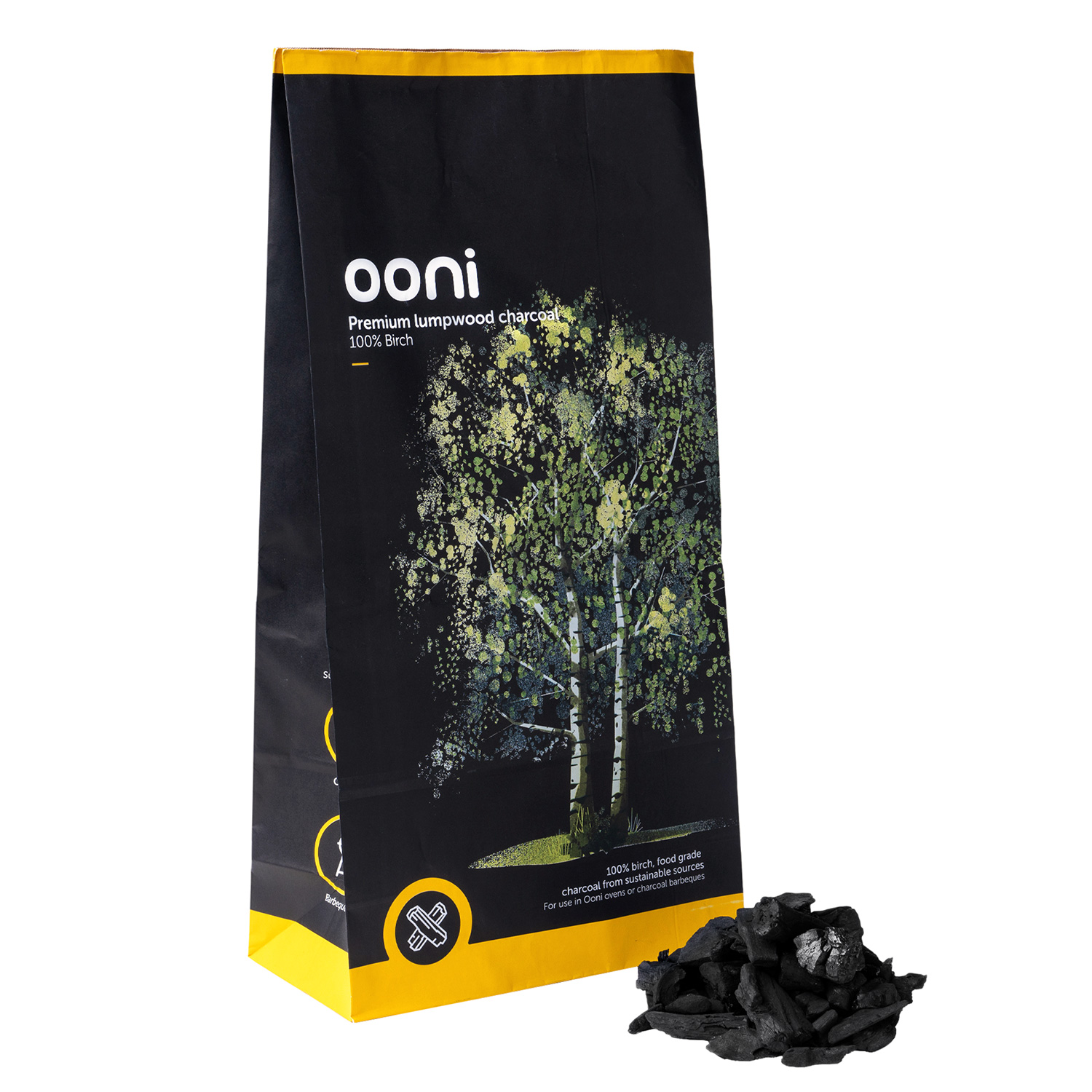 Ooni Premium Holzkohle Birke 4 kg