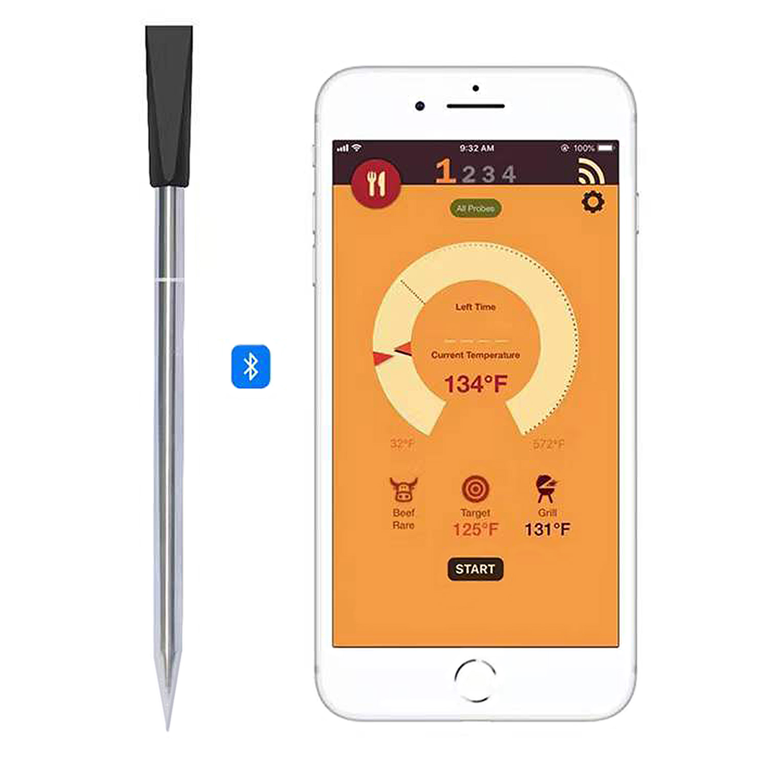 Grill Guru Meat Pin Wireless Thermometer