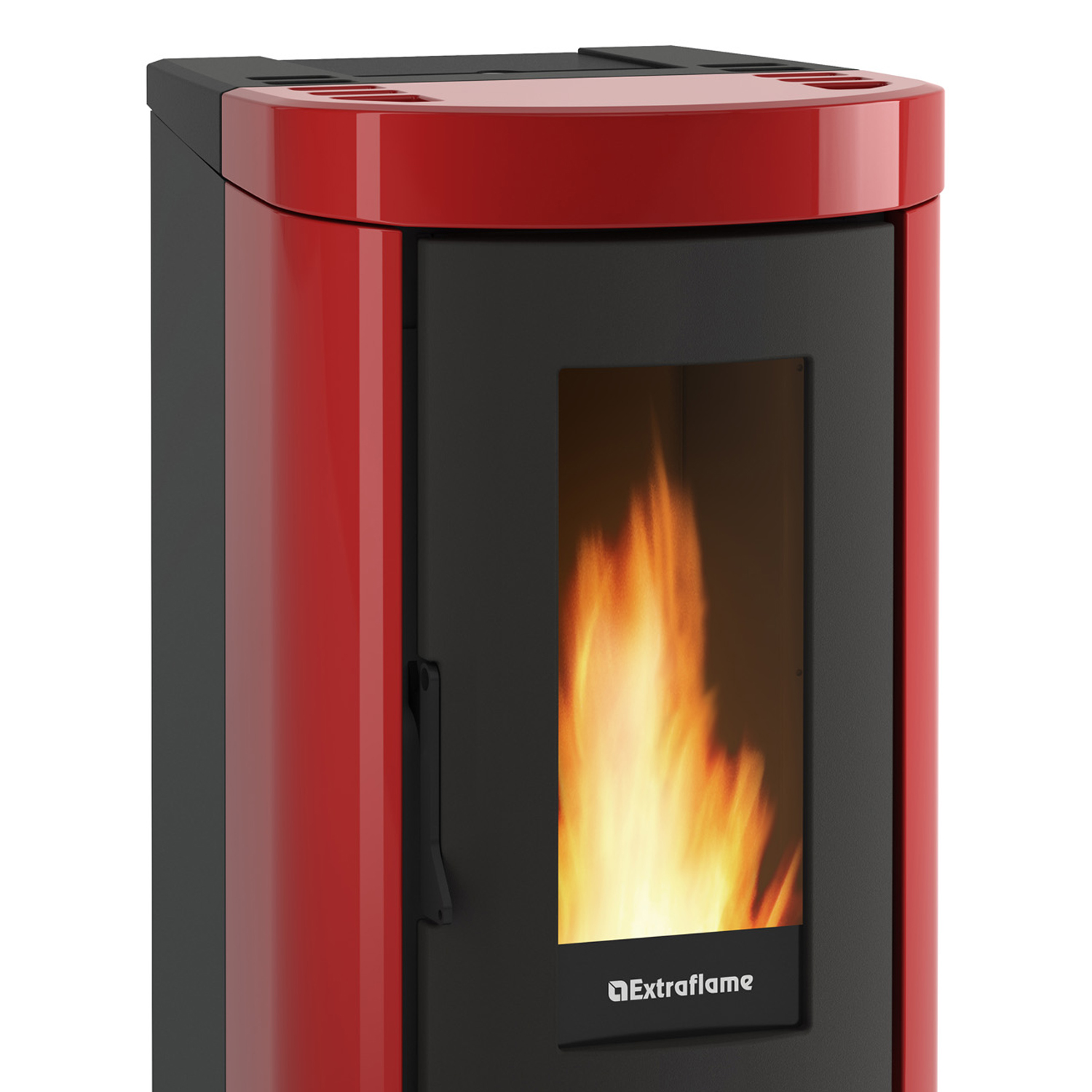 Extraflame Evolution Line Mietta Pelletofen Stahl Bordeaux