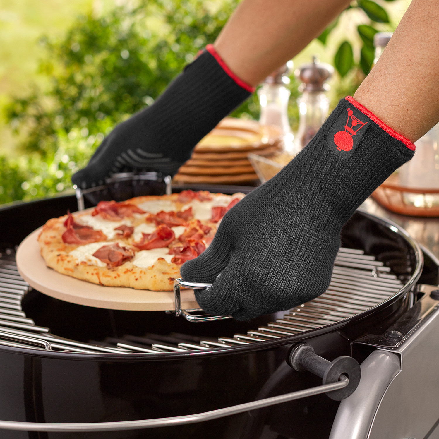 Weber Premium-Grillhandschuhe silikonbeschichtet L/XL