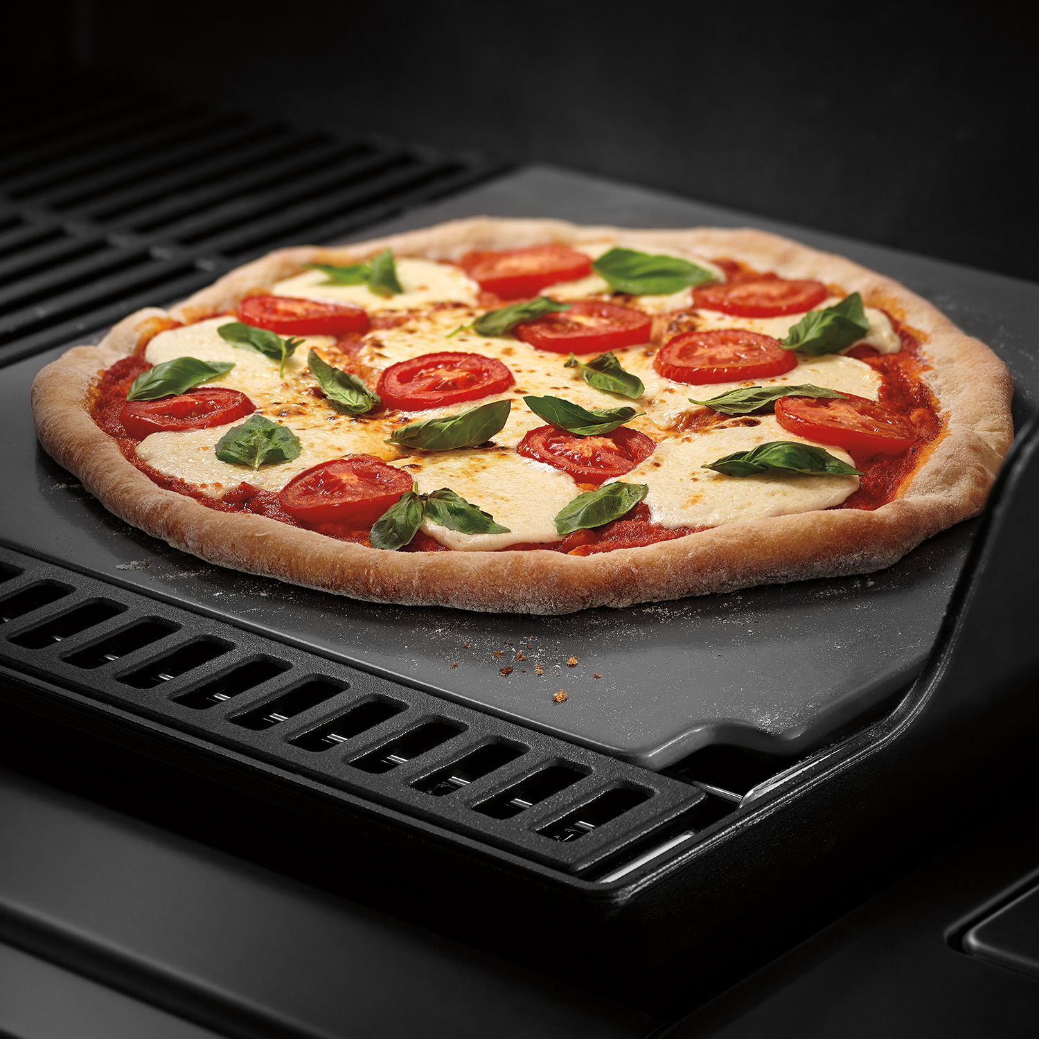 Weber CRAFTED Glasierter Pizzastein aus Cordierit rechteckig