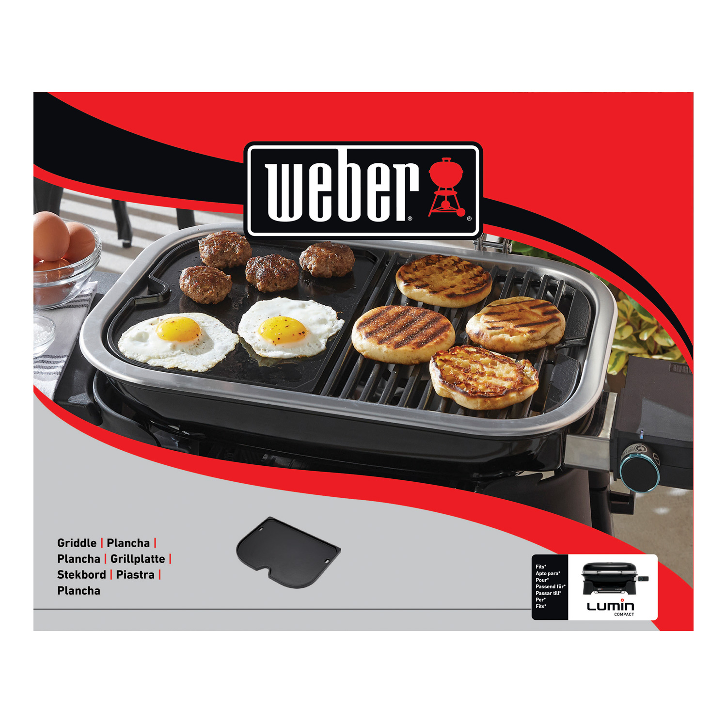 Weber Grillplatte für Lumin Compact-Grills