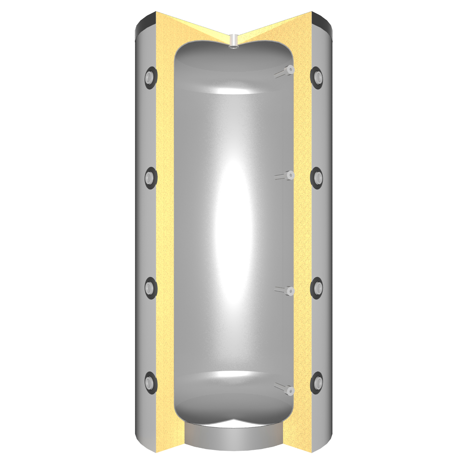 La Nordica Termosovrana DSA Anthrazit Wasserführender Küchenofen Spar-Set Pufferspeicher TPSM 500