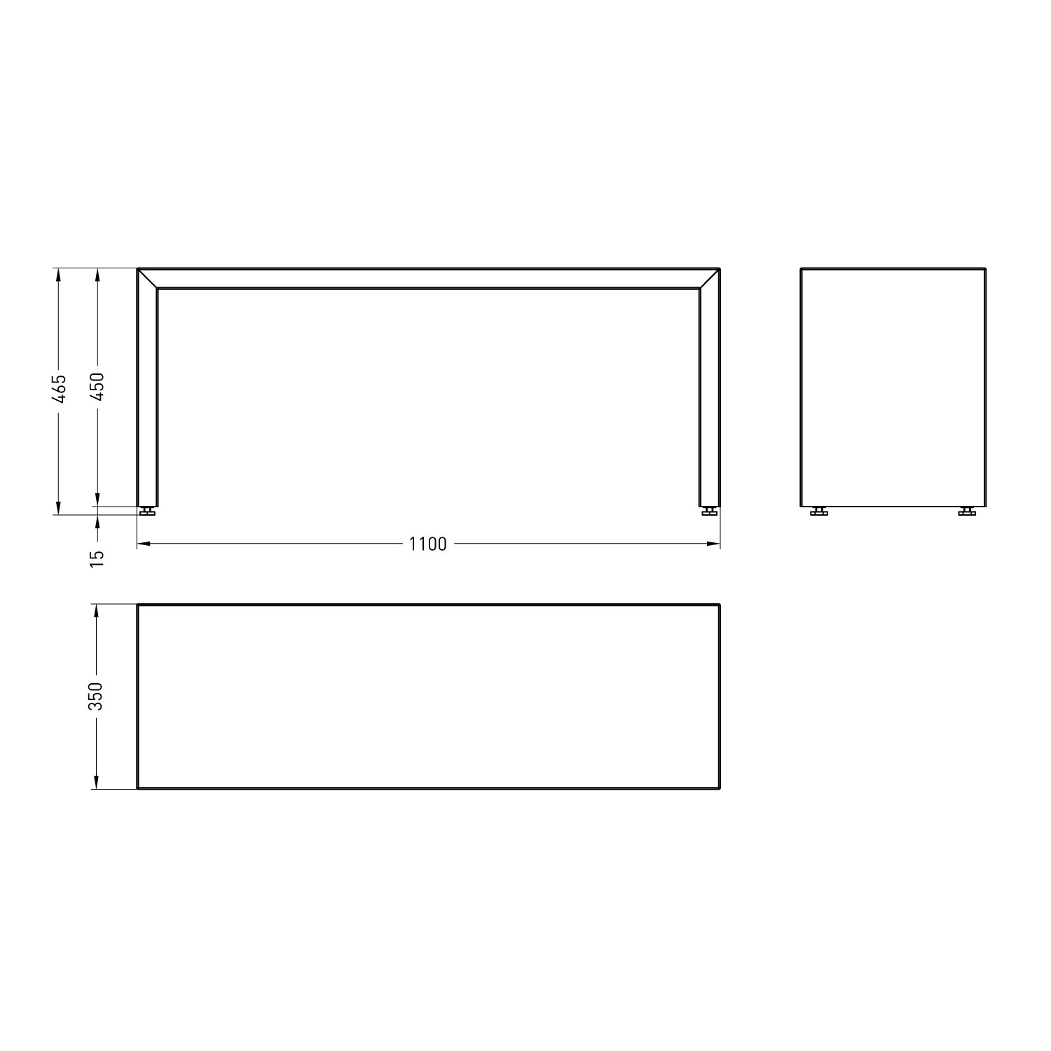 Base D - Spartherm LINEAR Module XS Nero