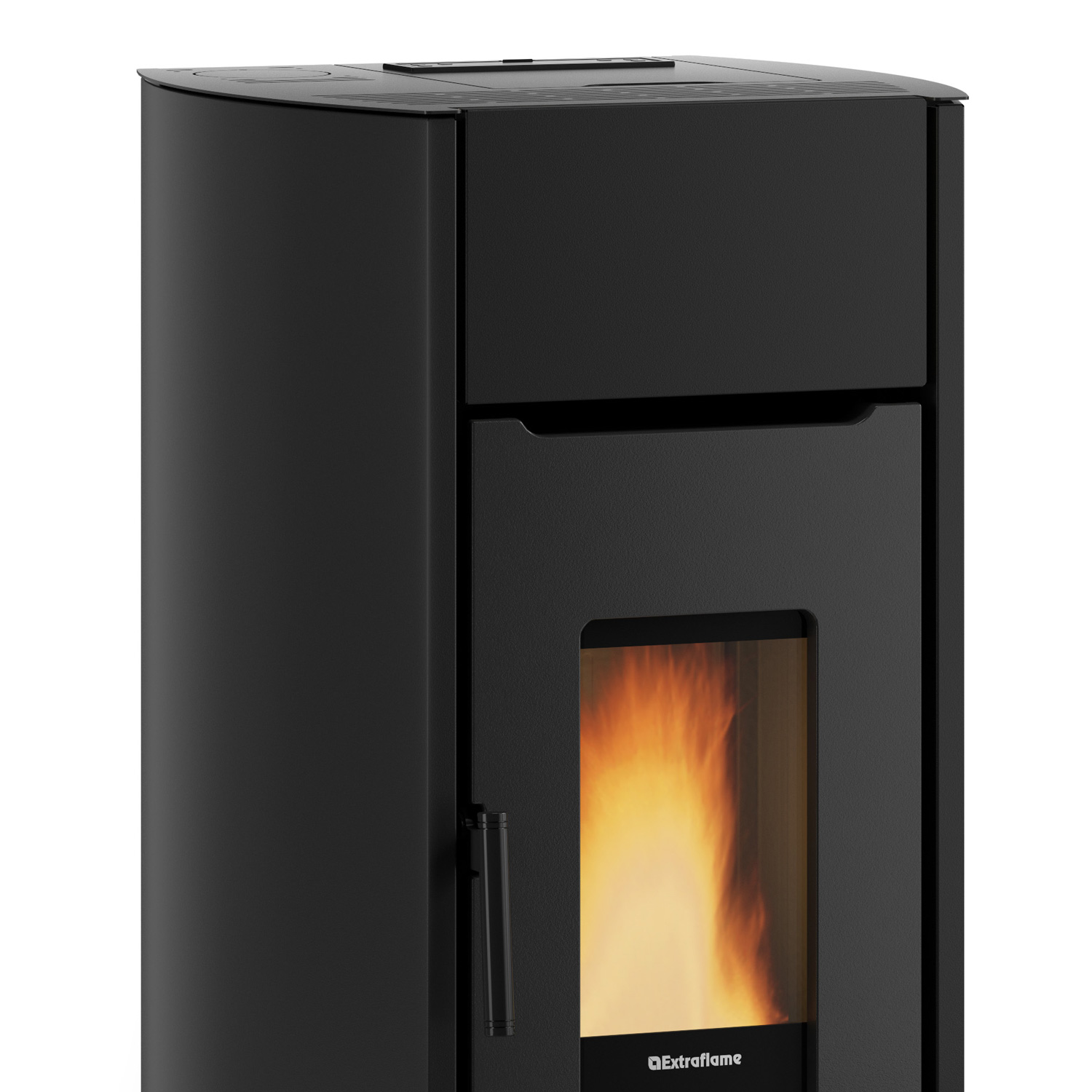 Extraflame Prestige Line Mirka Pelletofen Stahl Schwarz