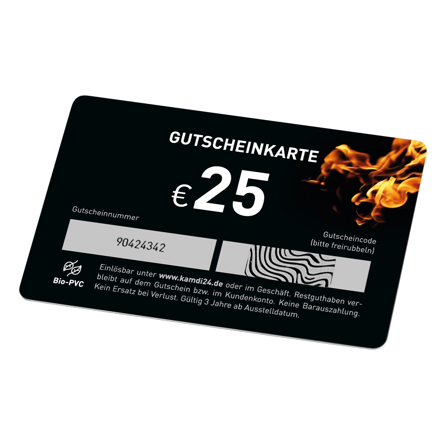 kamdi24 Geschenkgutschein Feuer 25 €