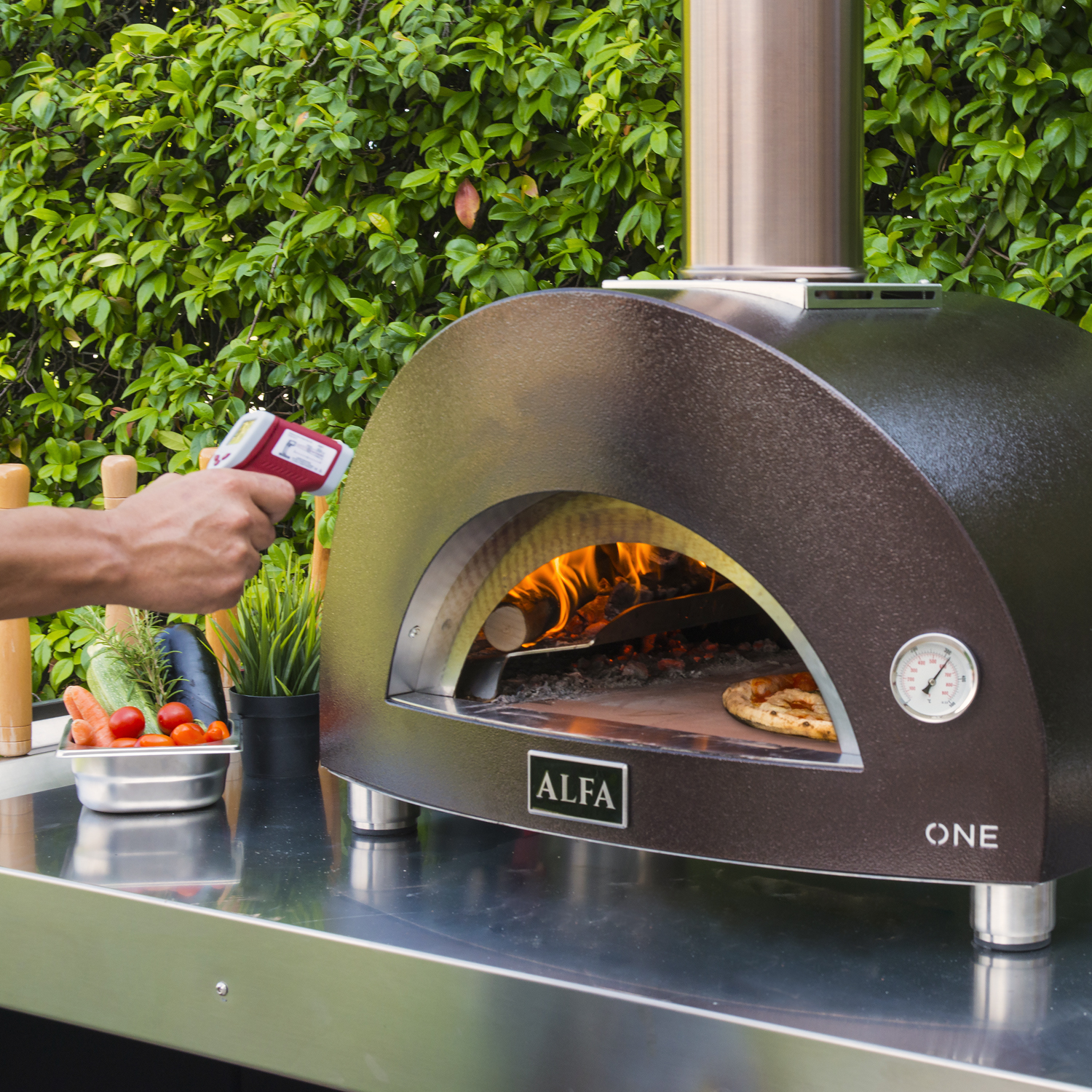 Alfa Forni Pizzaofen Nano Kupfer