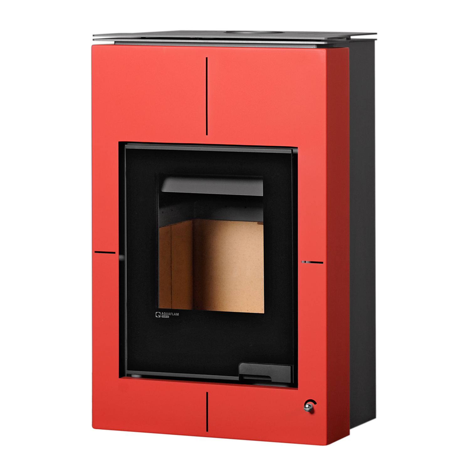 Aquaflam Vario Saporo Basic Wasserführender Kaminofen Red 11/7 kW