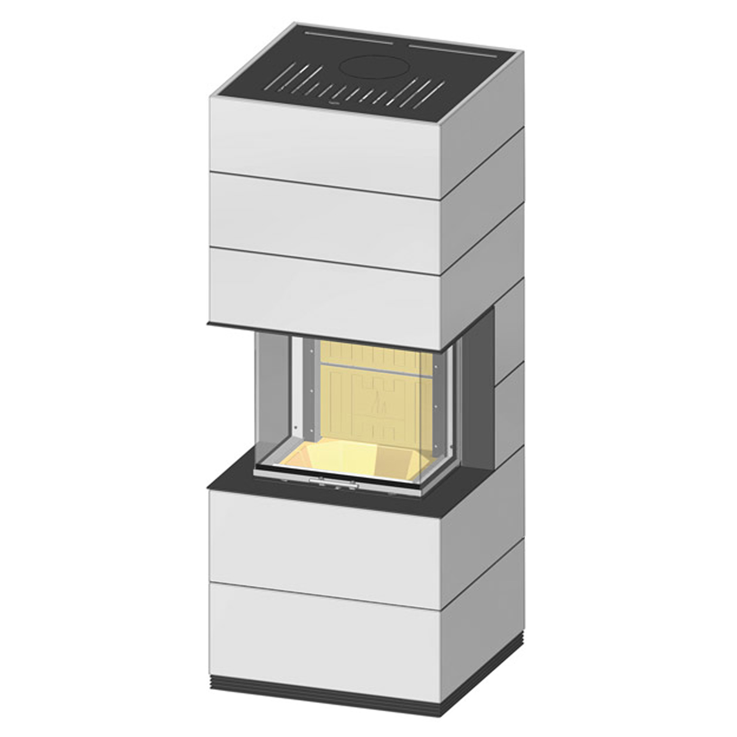 Spartherm Kaminbausatz SIM 2/3/Arte 3RL-60h-4S Natur