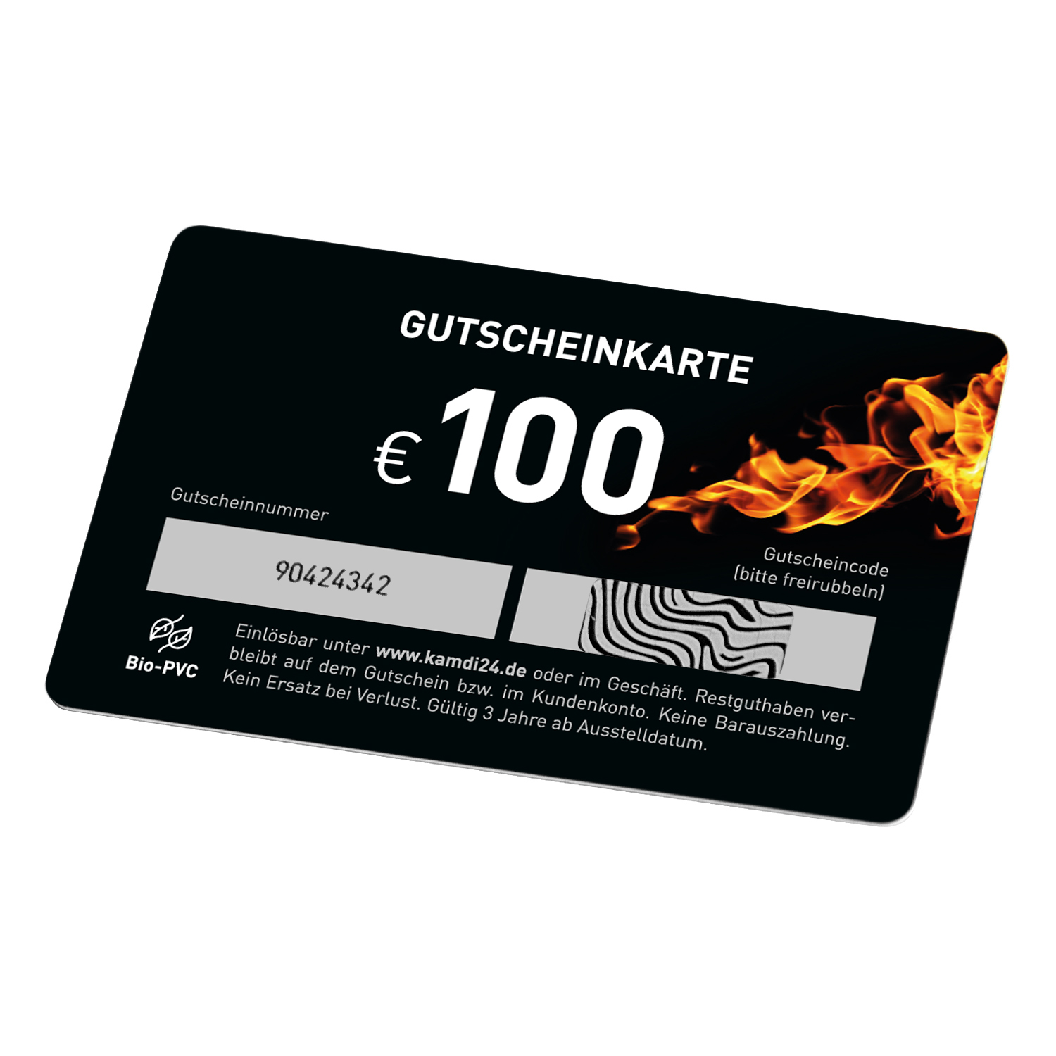 kamdi24 Geschenkgutschein Feuer 100 €