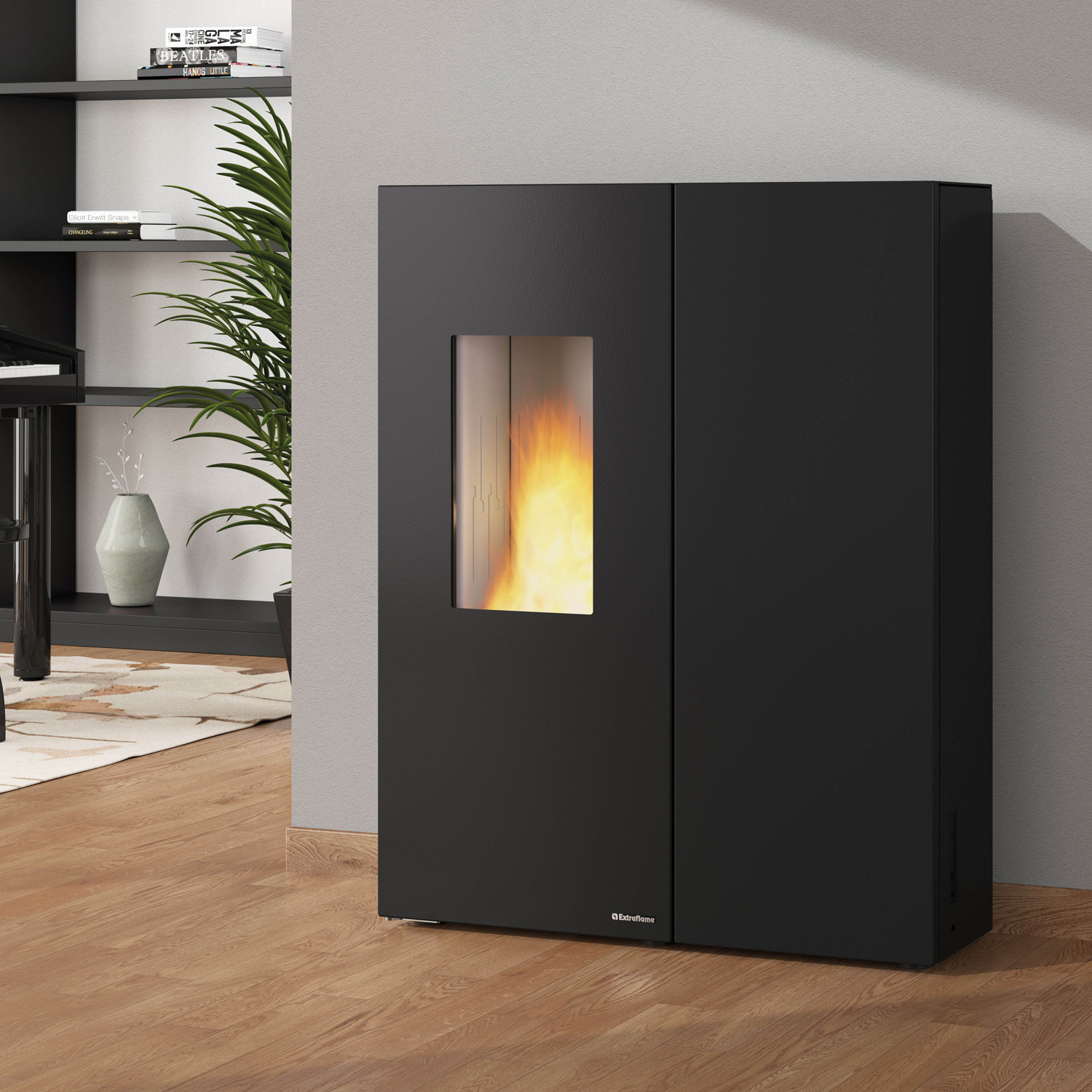 Extraflame Prestige Line Sharon Plus Pelletofen Stahl Schwarz