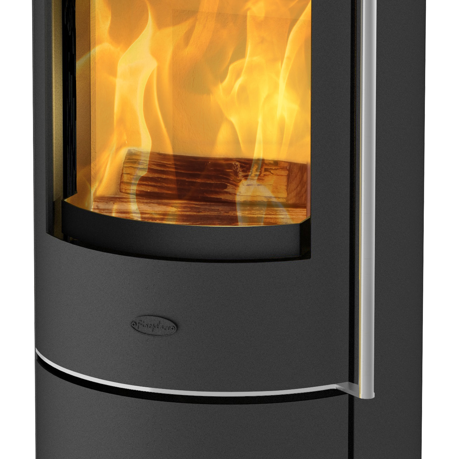 Fireplace Rondale Kaminofen Stahl Schwarz | Topplatte Speckstein