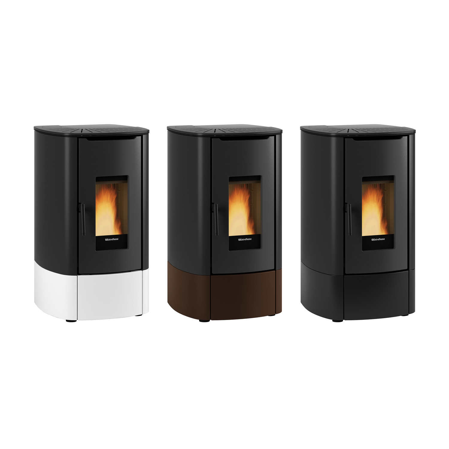 Extraflame Evolution Line Angy Pelletofen Stahl Bronze