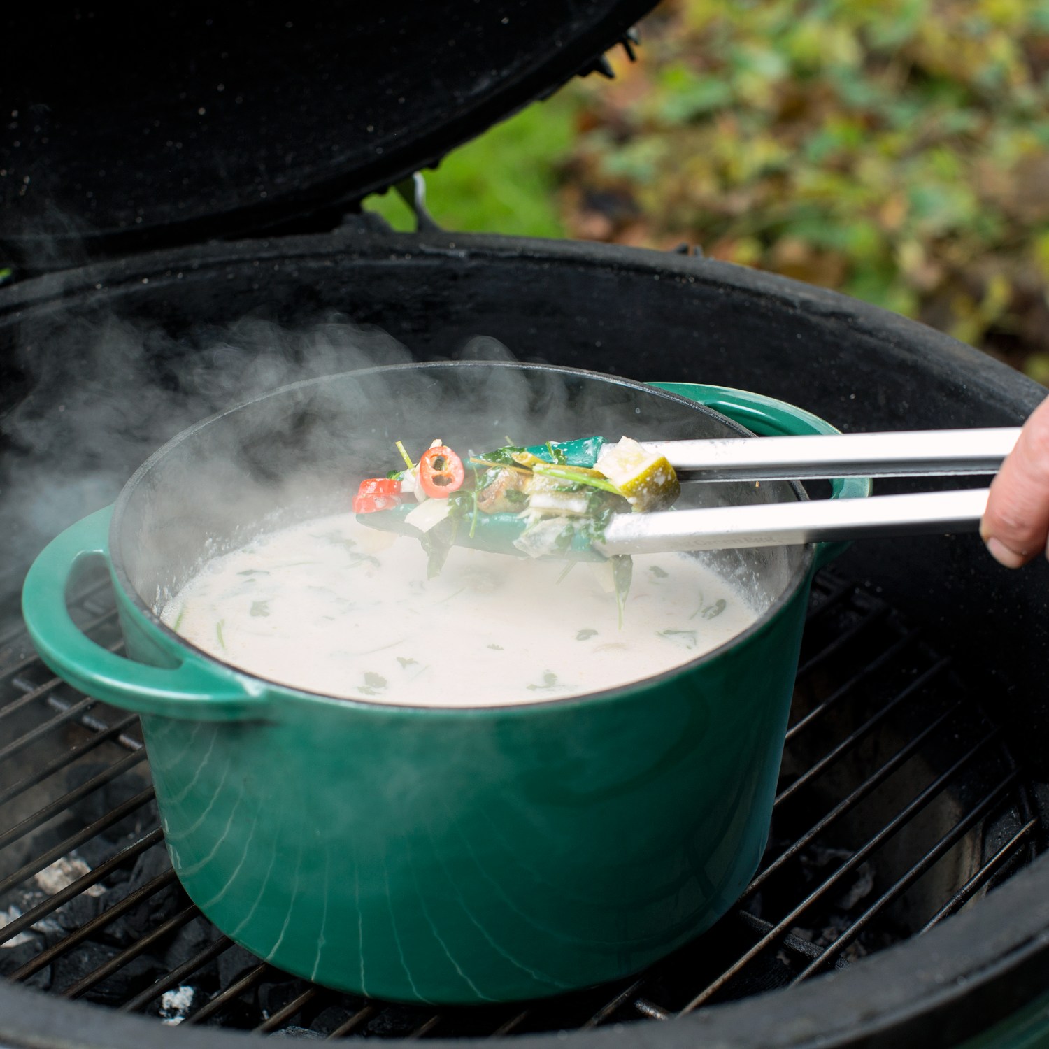 Big Green Egg Dutch Oven emailliert grün 4 l