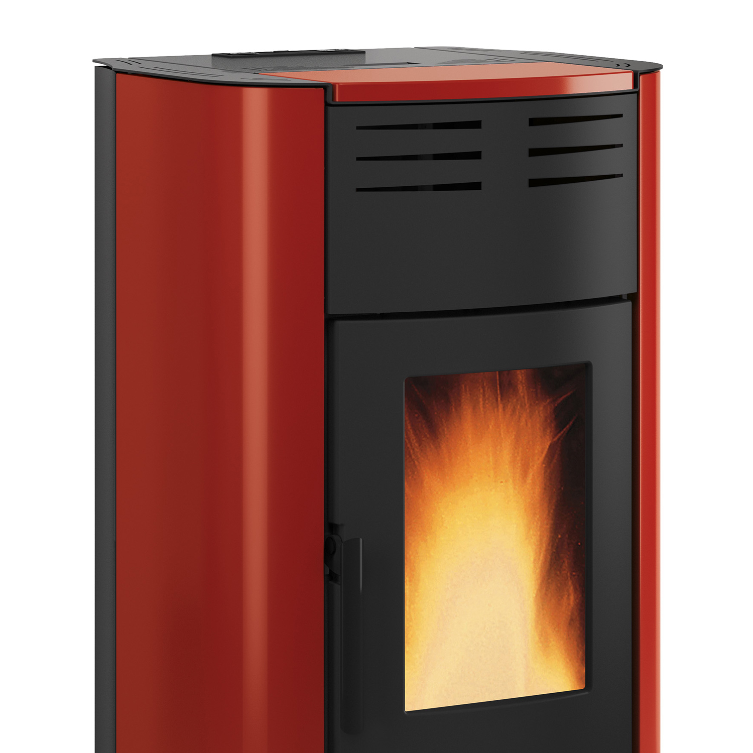 Extraflame Raffaella Idro H15 Wasserführender Pelletofen Stahl Bordeaux