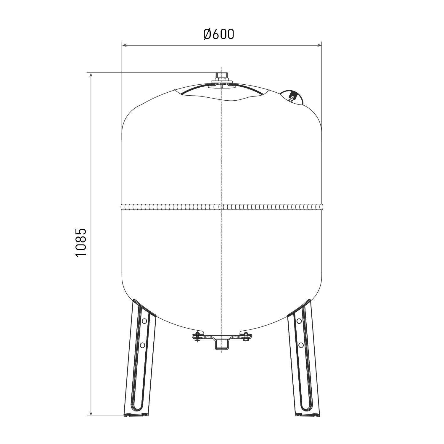 Ausdehnungsgefäß für Heizung 200 Liter