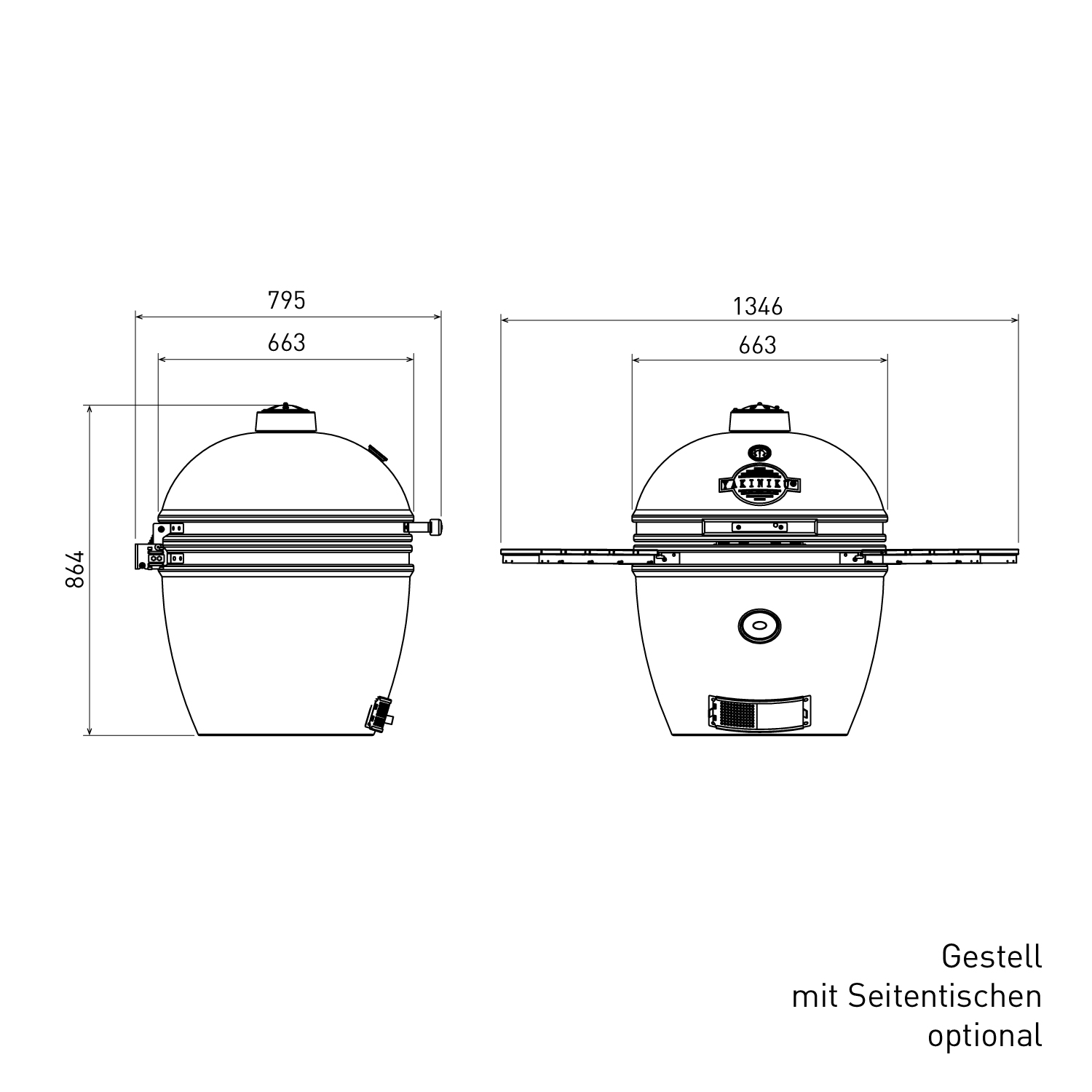 Yakiniku Keramik Grill Kamado XL 22"