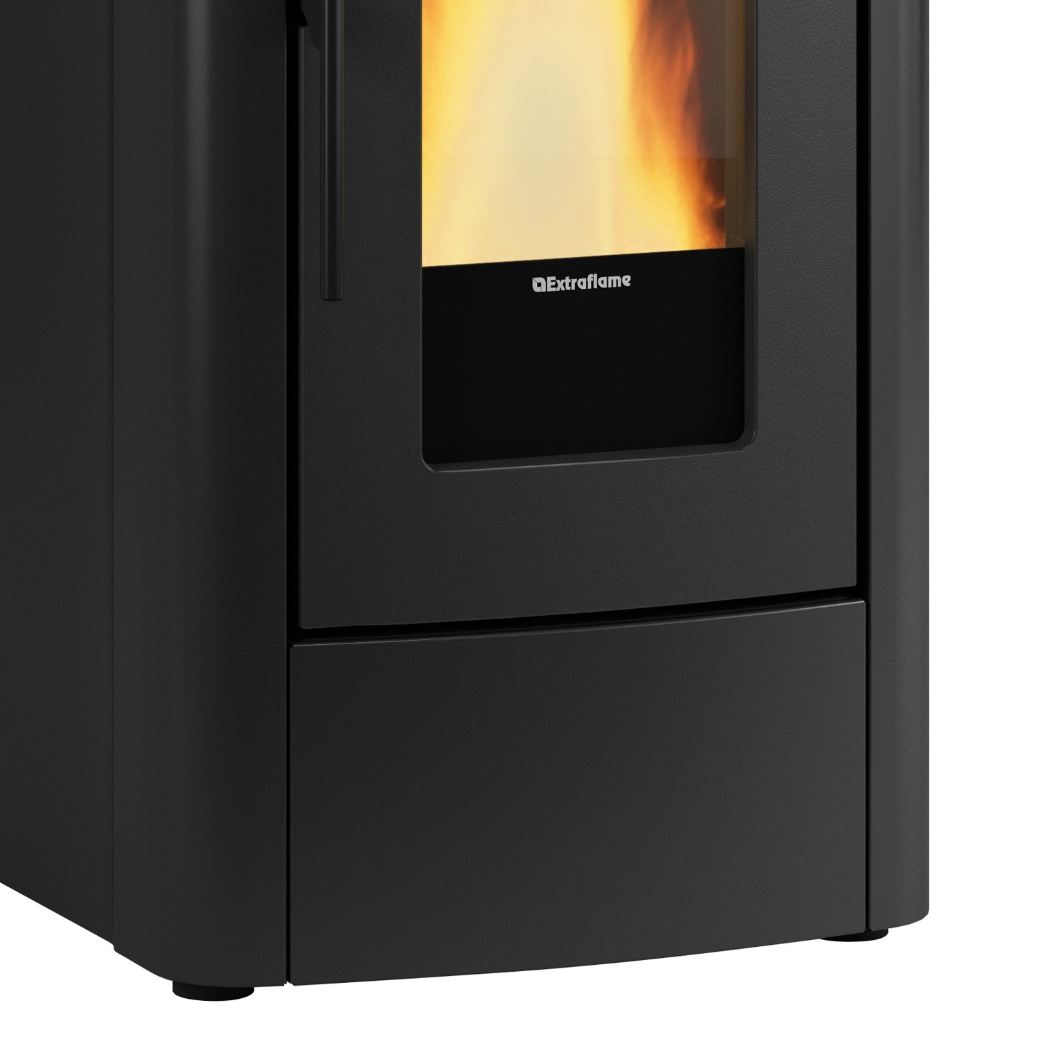 Extraflame Dahiana Plus VFS Pelletofen Stahl Schwarz + 450 kg Pellets gratis