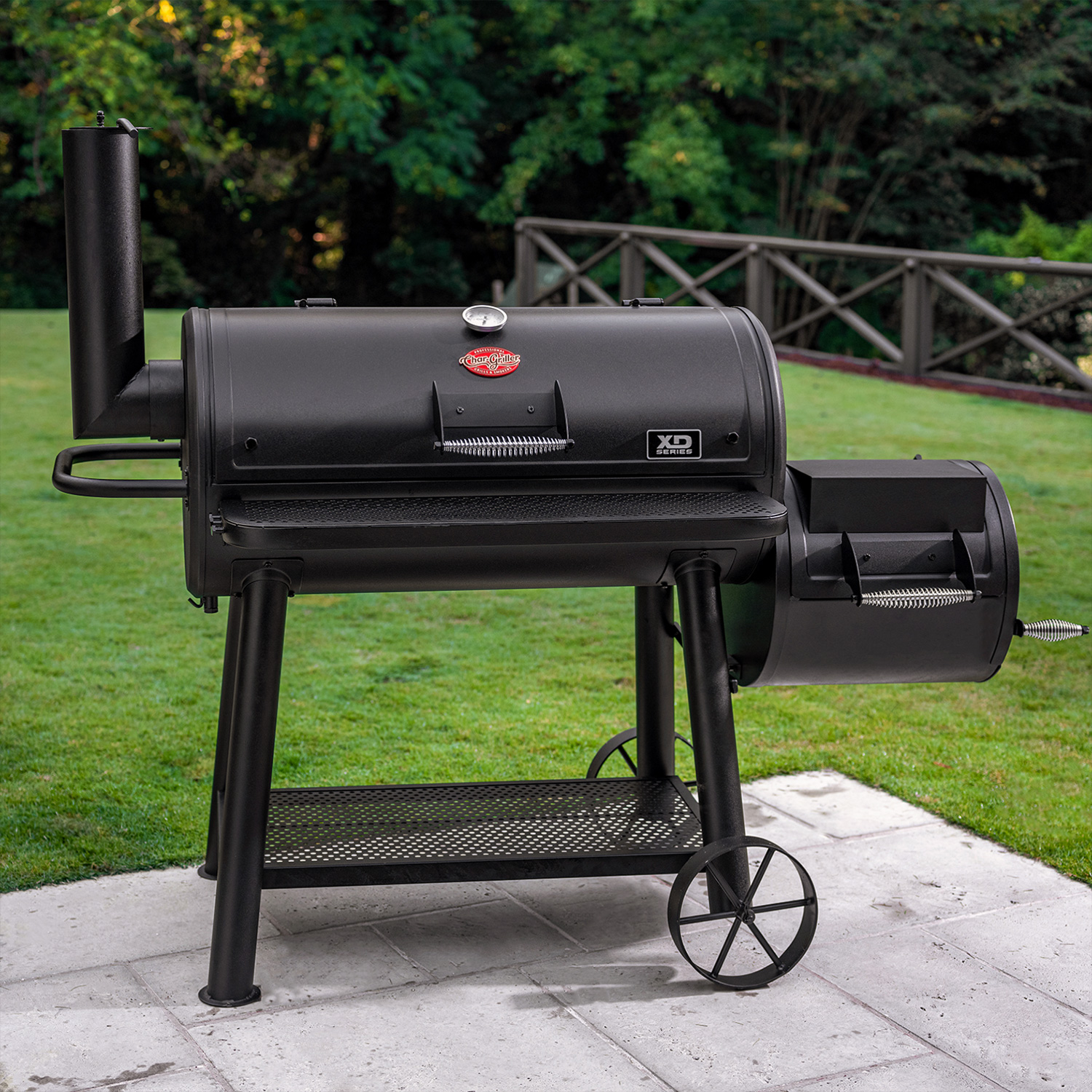 Char-Griller Grand Champ Offset-Smoker und Holzkohlegrill