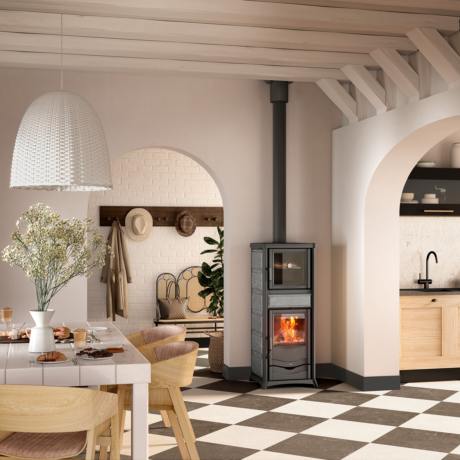 La Nordica Rossella Plus Forno 5.0 Kaminofen Speckstein