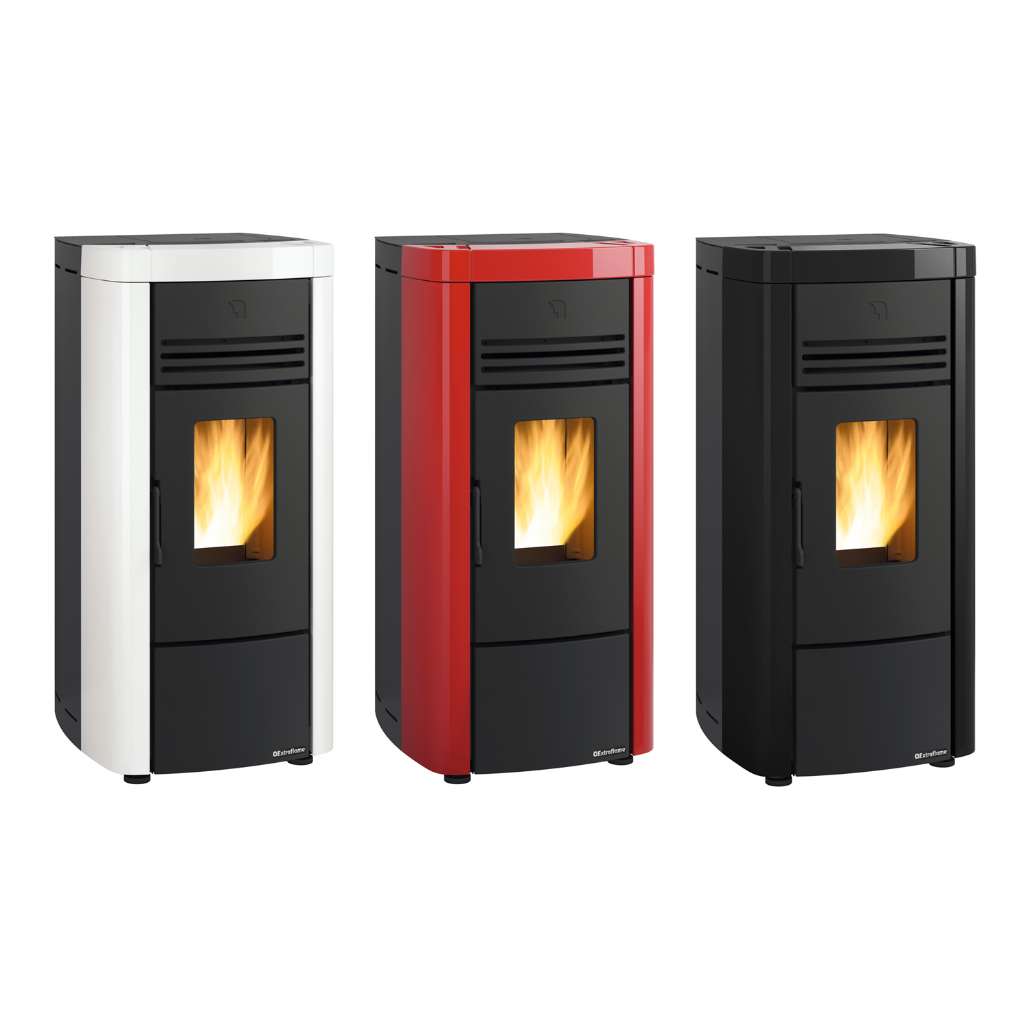 Extraflame Evolution Line Angela EVO Pelletofen Stahl Bordeaux