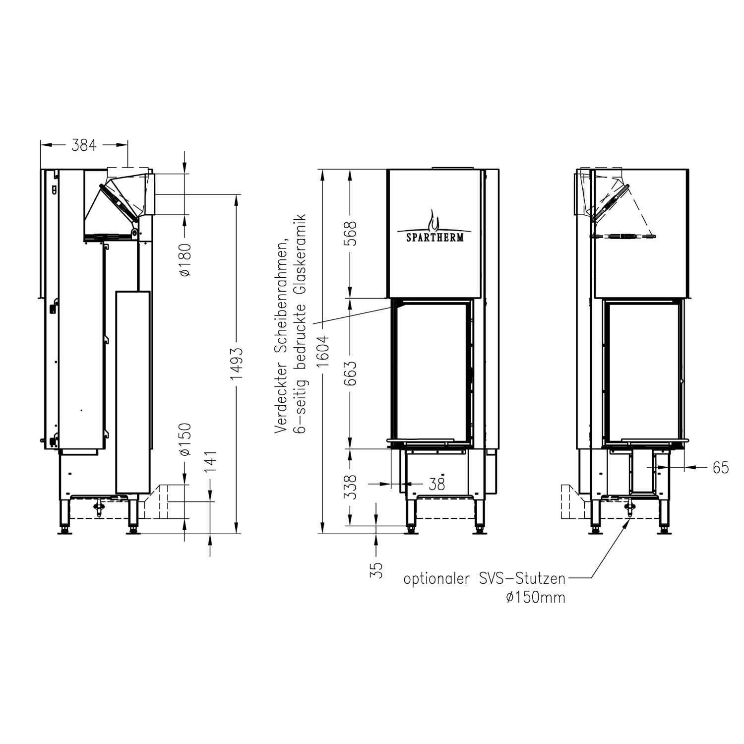 Spartherm Arte 2LRh-66-4S-2