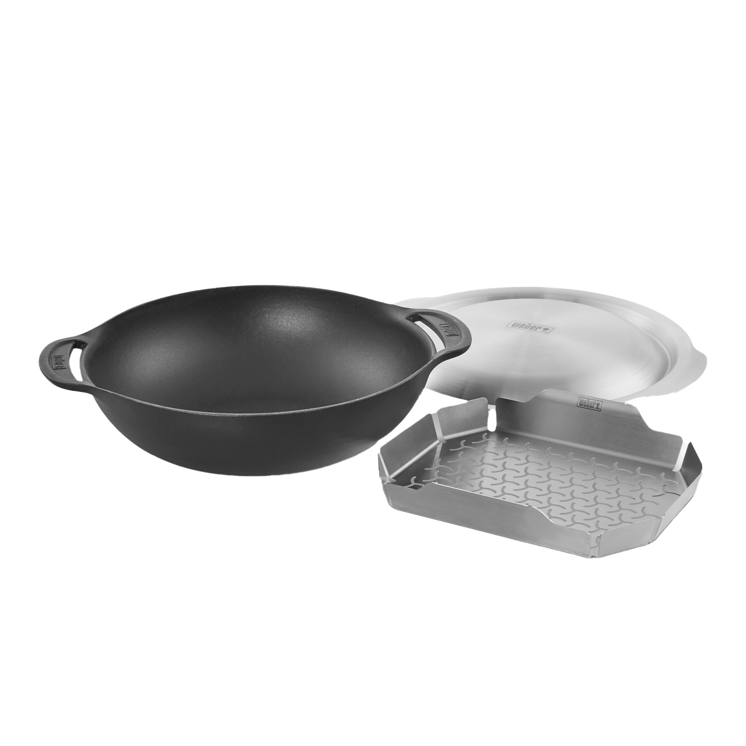 Weber CRAFTED Wok mit Deckel und Dünsteinsatz