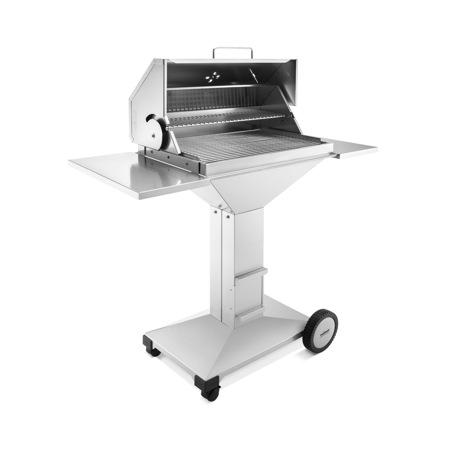 Thüros T4 Holzkohle-Grillstation Grillfläche 40 x 60 cm mit 4 Rollen