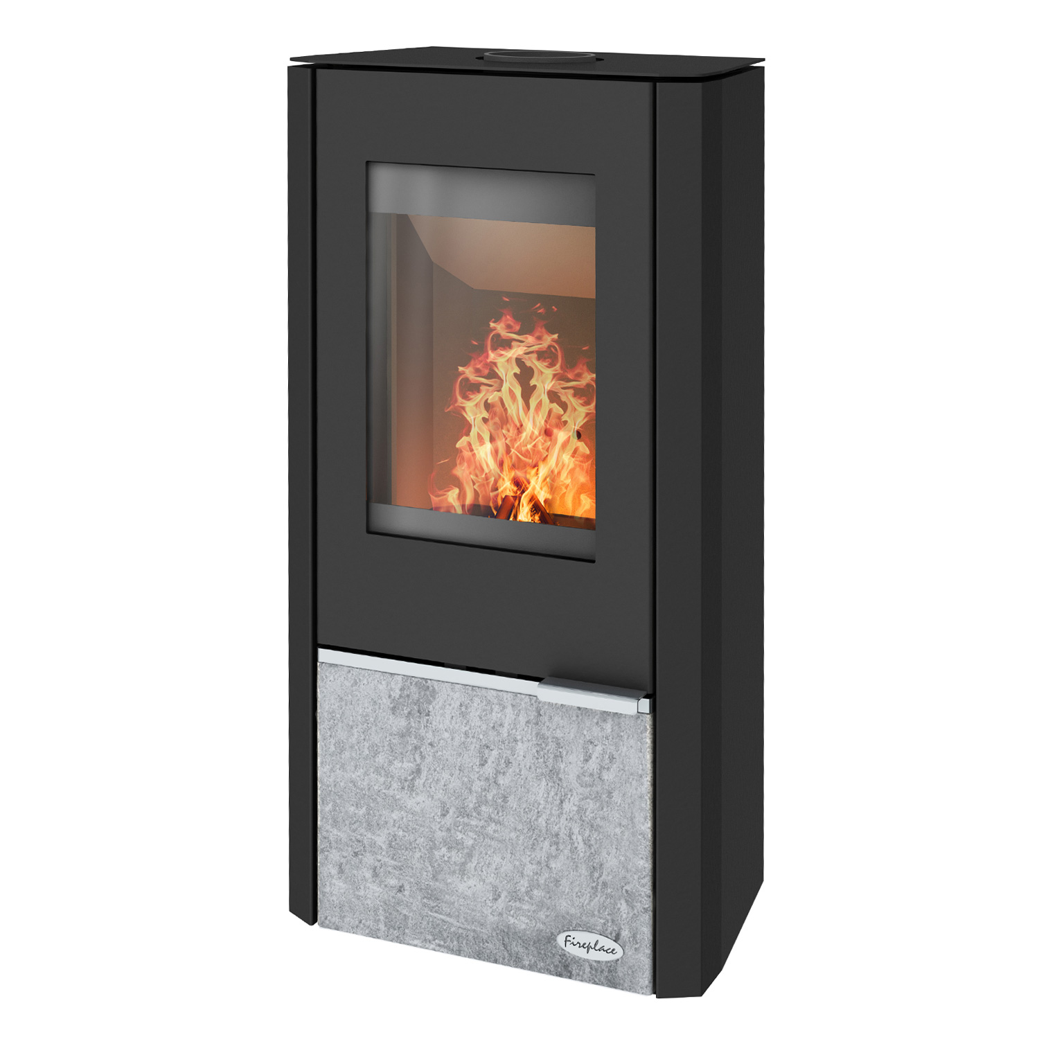 Fireplace Kingstone Kaminofen Stahl mit Specksteineinsatz