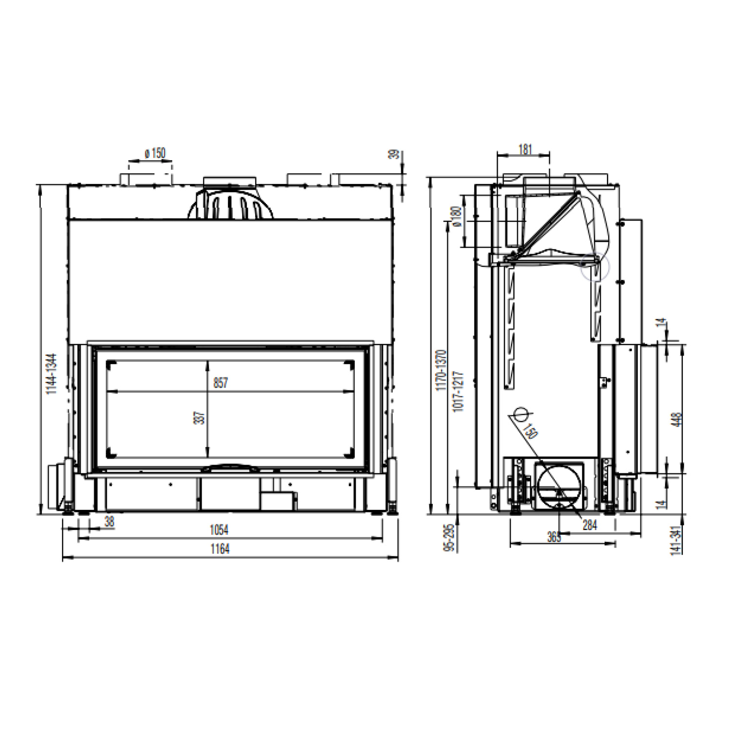 Austroflamm 97x45 S 2.0 Kamineinsatz