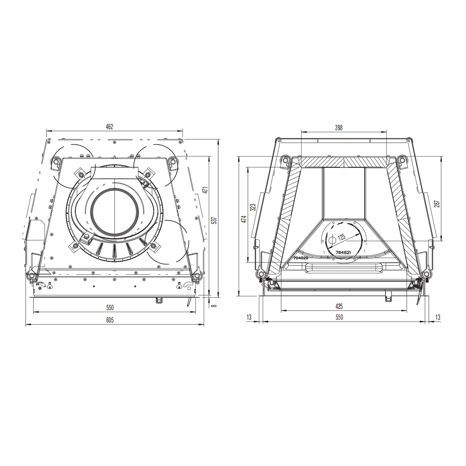 Austroflamm 55x45 K 2.0 Kamineinsatz