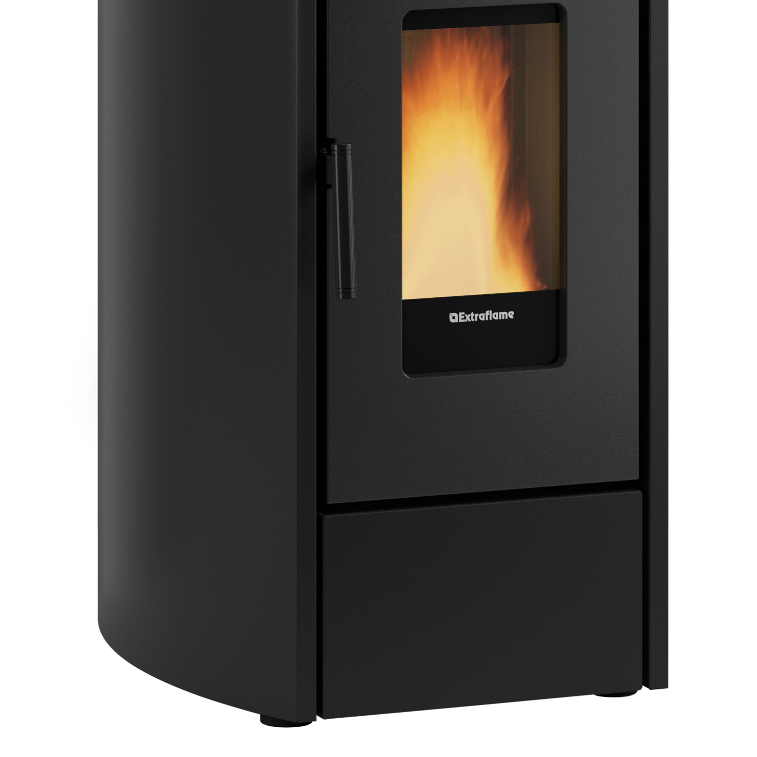 Extraflame Prestige Line Mirka Plus Pelletofen Stahl Schwarz