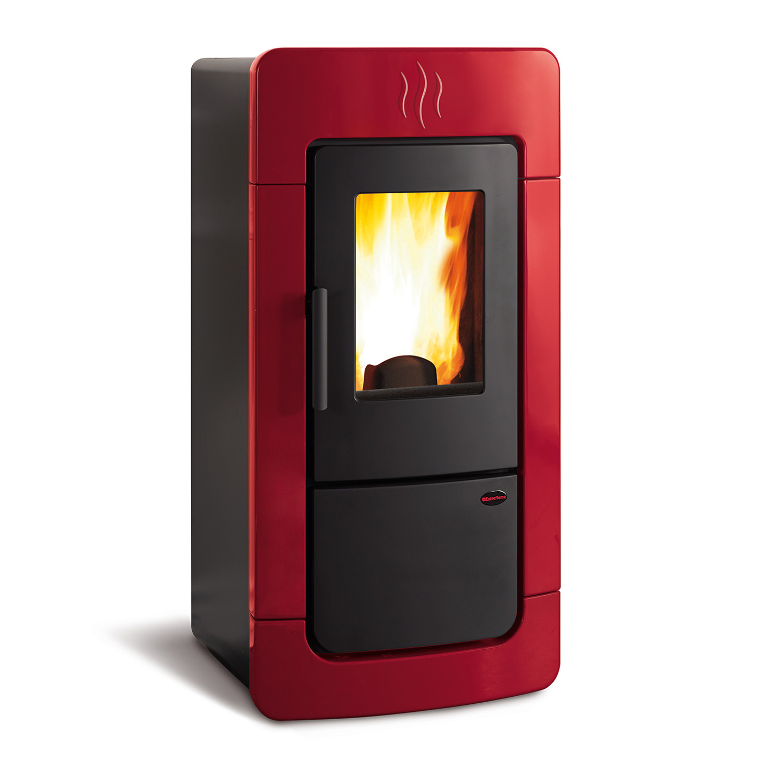 Extraflame Diadema ACS Idro Wasserführender Pelletofen Bordeaux