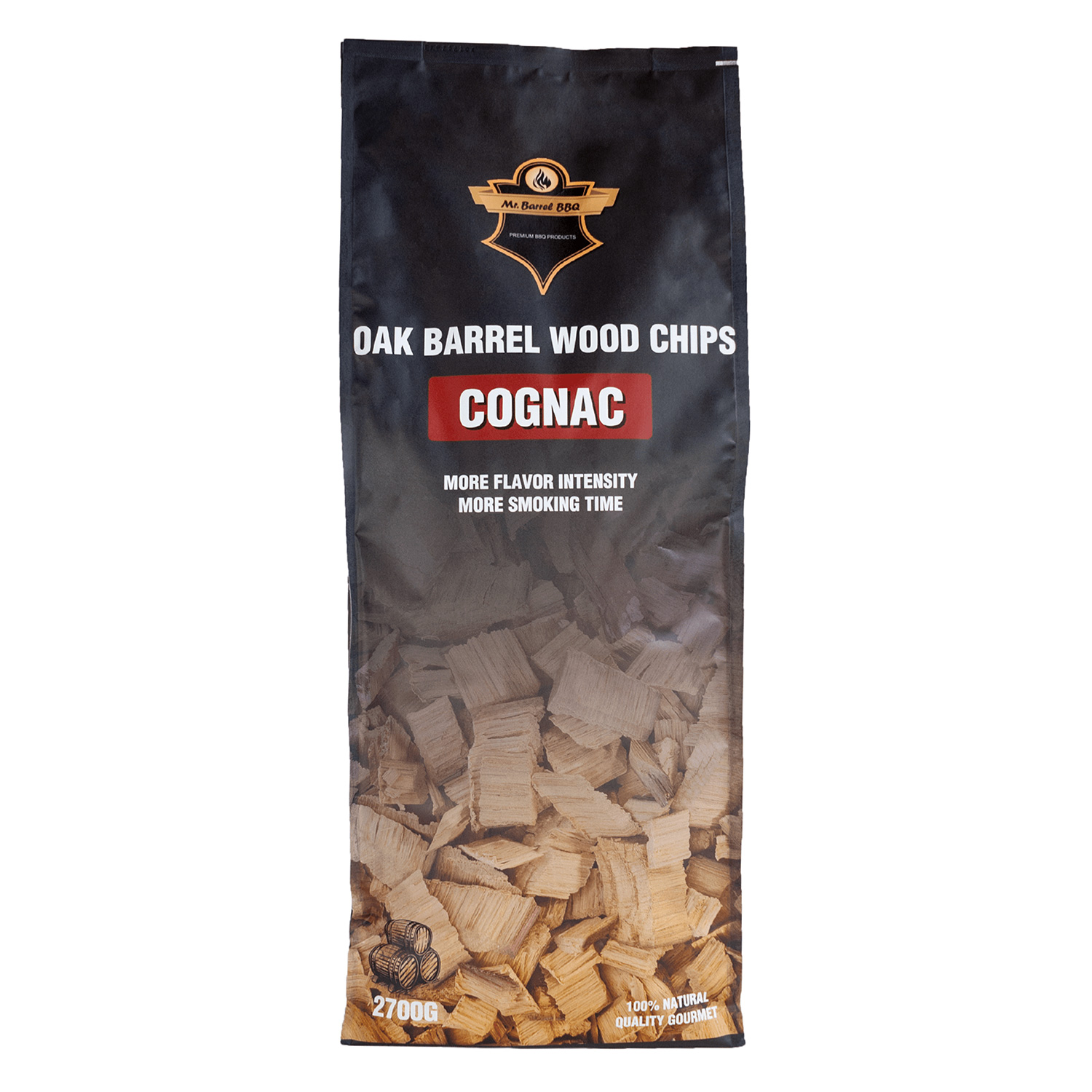 Mr. Barrel BBQ Smoking Chips XL Cognac, 2,7 kg