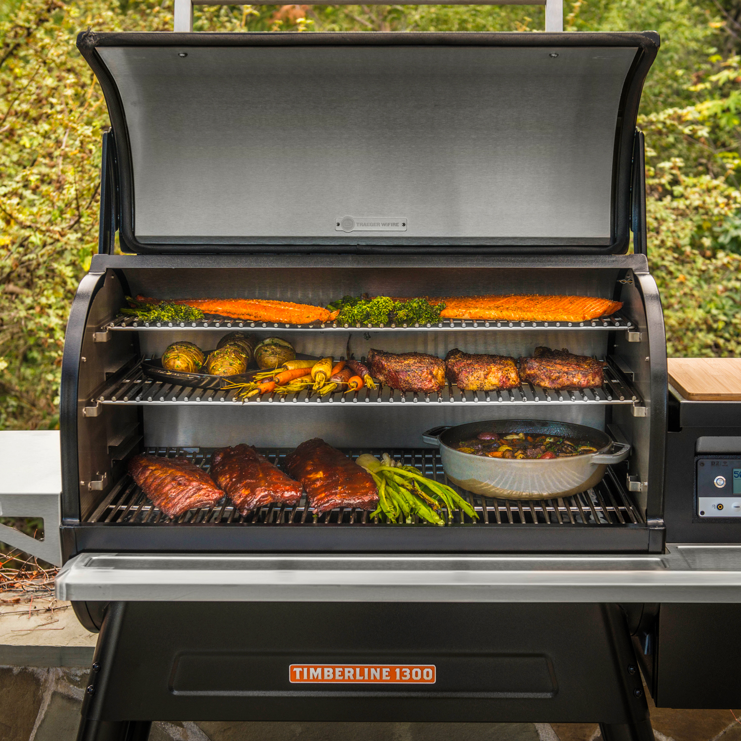 Traeger TIMBERLINE 1300 Pellet Grill schwarz