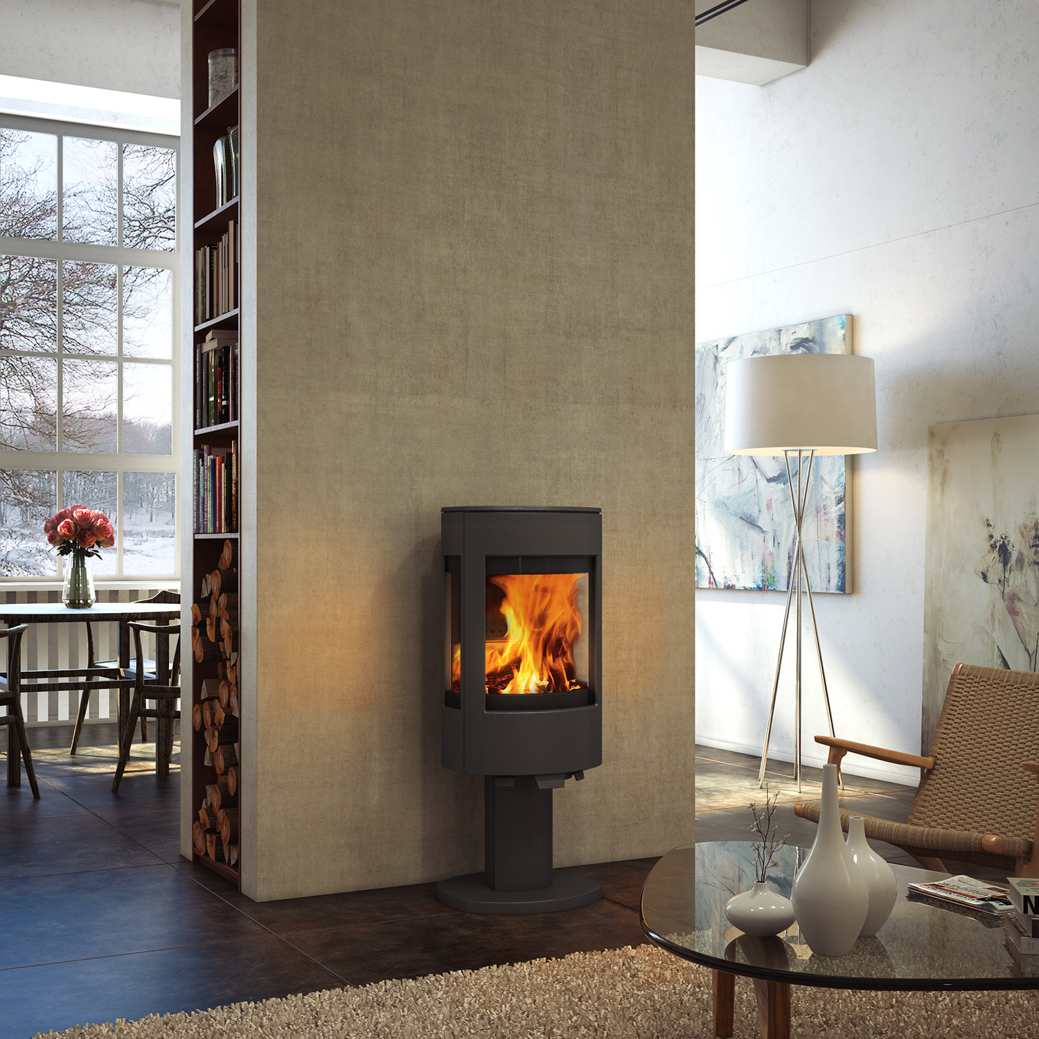 Dovre Astro 4CB/P Kaminofen Stahl Schwarz Bauart 2