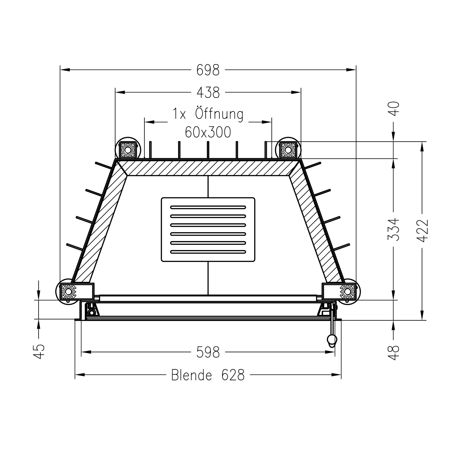 Spartherm Mini S-4S RLU Kamineinsatz 51 cm links