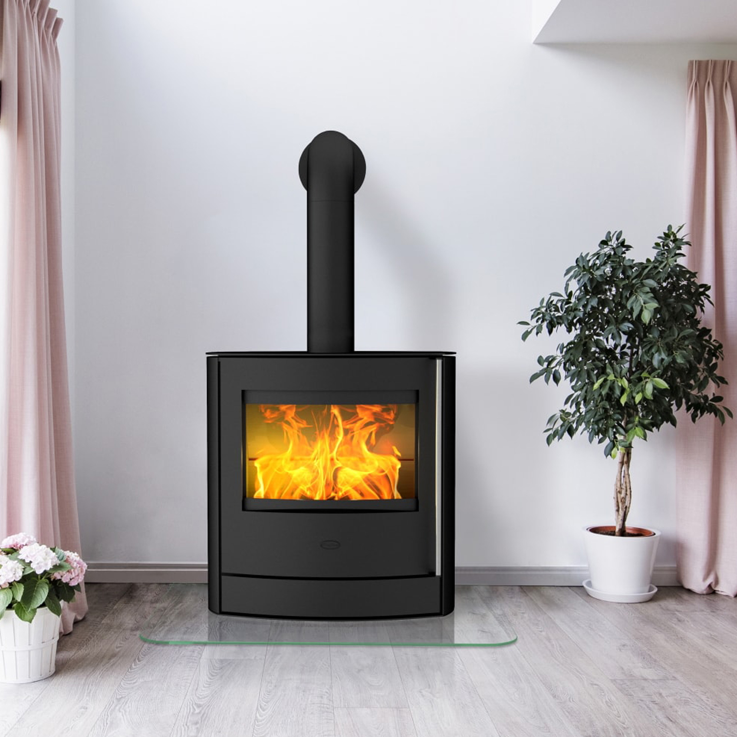 Fireplace Adamis Kaminofen Stahl Schwarz