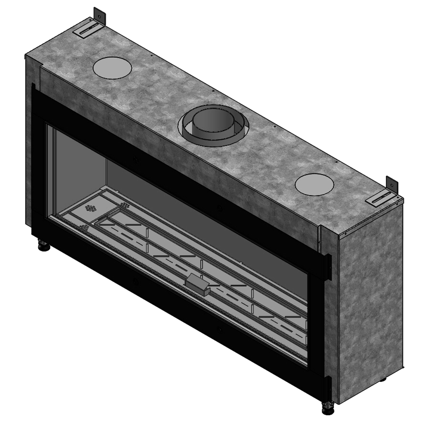 Trimline Fires Trimline 120 Front Gas Kamineinsatz G20/G25