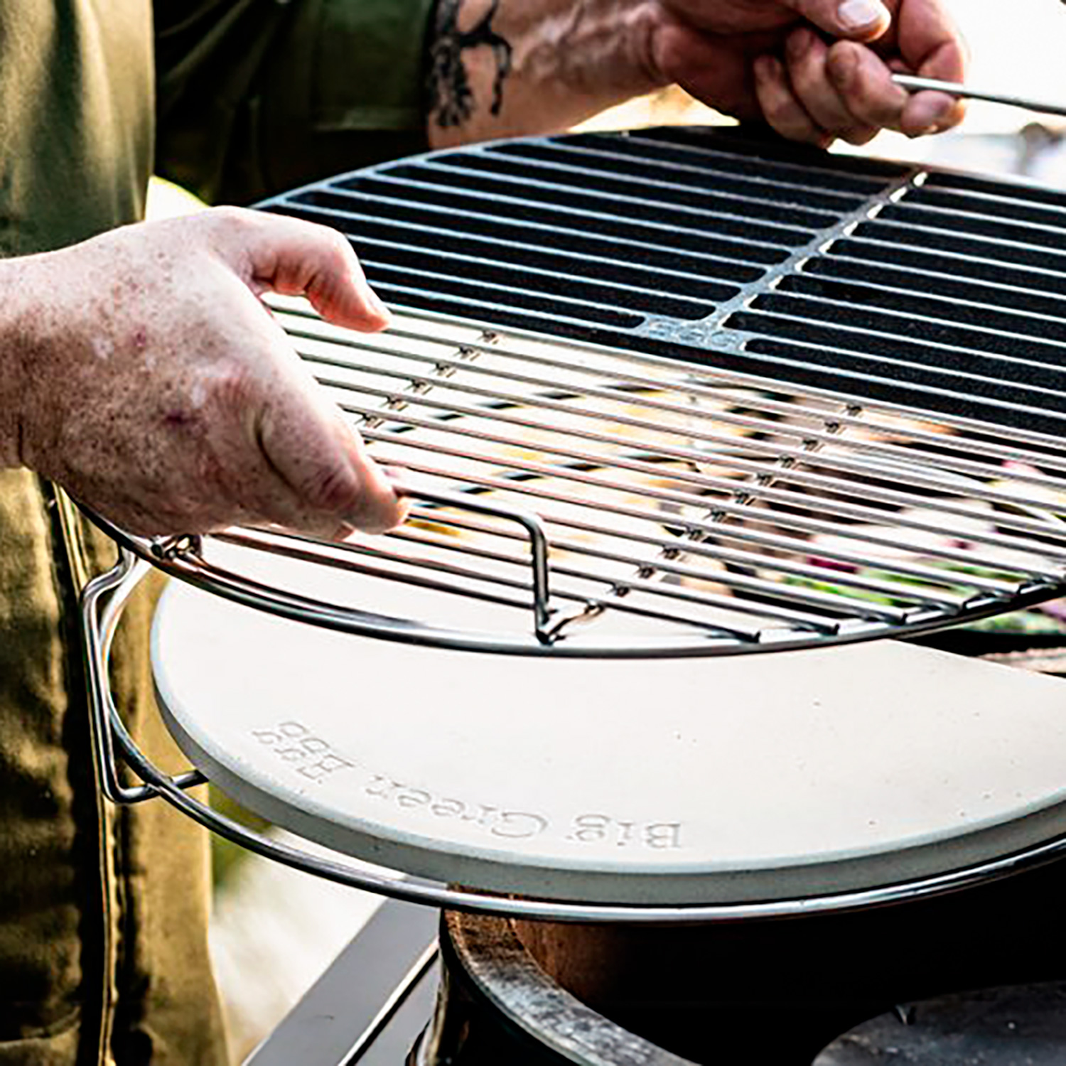 Big Green Egg halbrunder convEGGtor Stein für 2XLarge