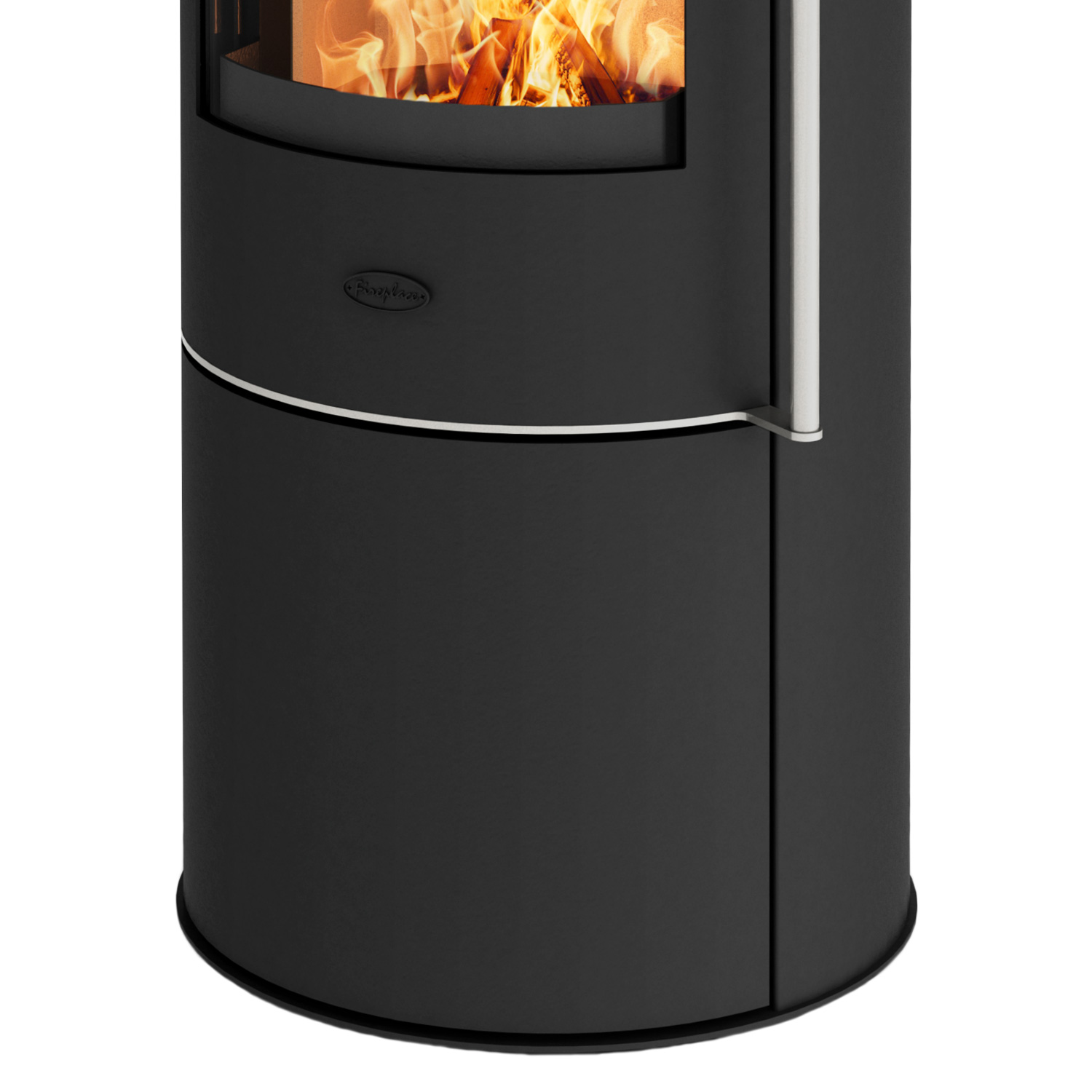 Fireplace Elite Toronto Kaminofen Stahl Schwarz mit Abdeckplatte Keramik