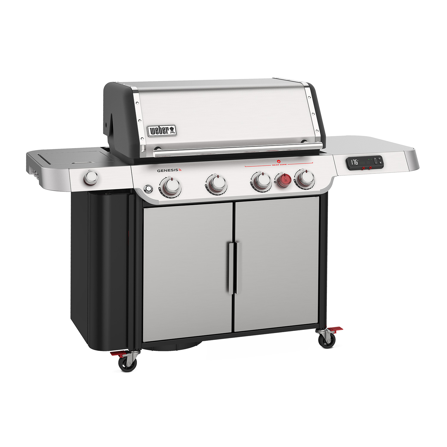 Weber Genesis SX-435 Smart Gas-Grillstation Edelstahl